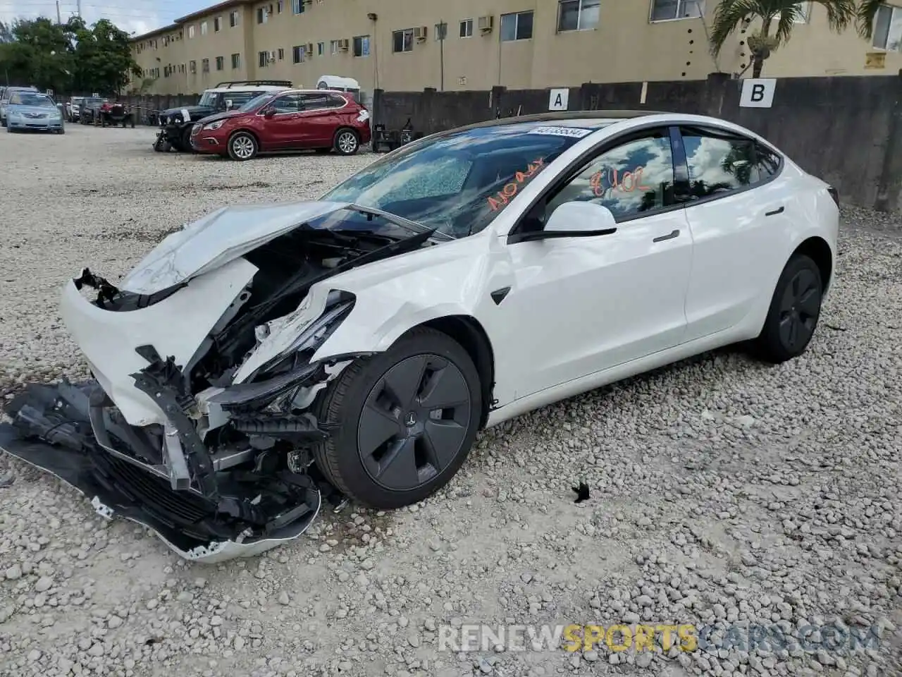 1 Photograph of a damaged car 5YJ3E1EA1PF558778 TESLA MODEL 3 2023