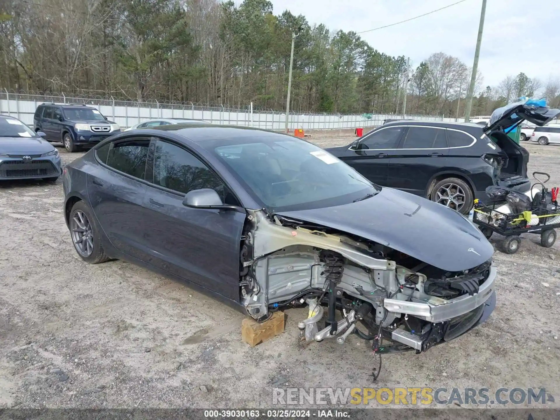 1 Photograph of a damaged car 5YJ3E1EA1PF601726 TESLA MODEL 3 2023