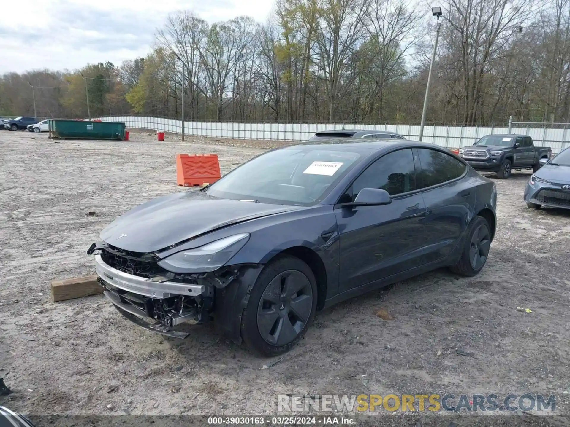 2 Photograph of a damaged car 5YJ3E1EA1PF601726 TESLA MODEL 3 2023