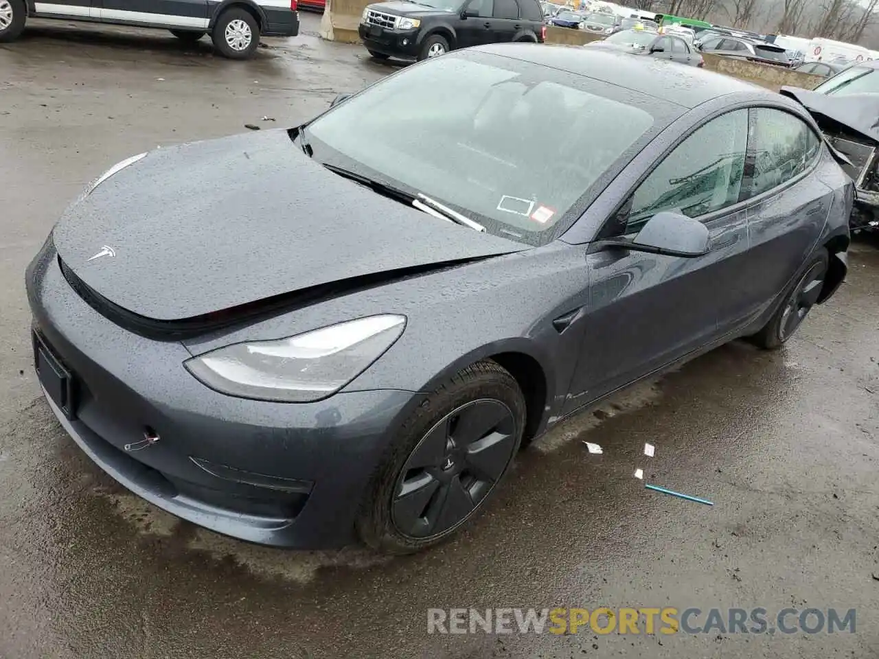 1 Photograph of a damaged car 5YJ3E1EA1PF638033 TESLA MODEL 3 2023