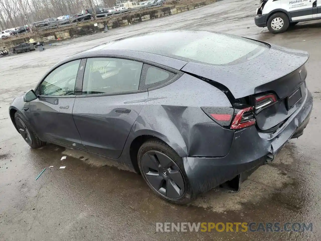 2 Photograph of a damaged car 5YJ3E1EA1PF638033 TESLA MODEL 3 2023