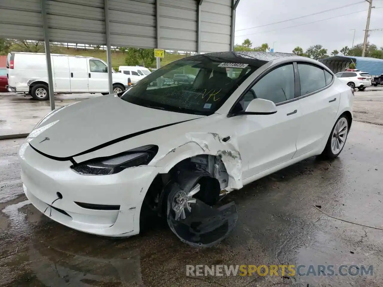 1 Photograph of a damaged car 5YJ3E1EA1PF644673 TESLA MODEL 3 2023