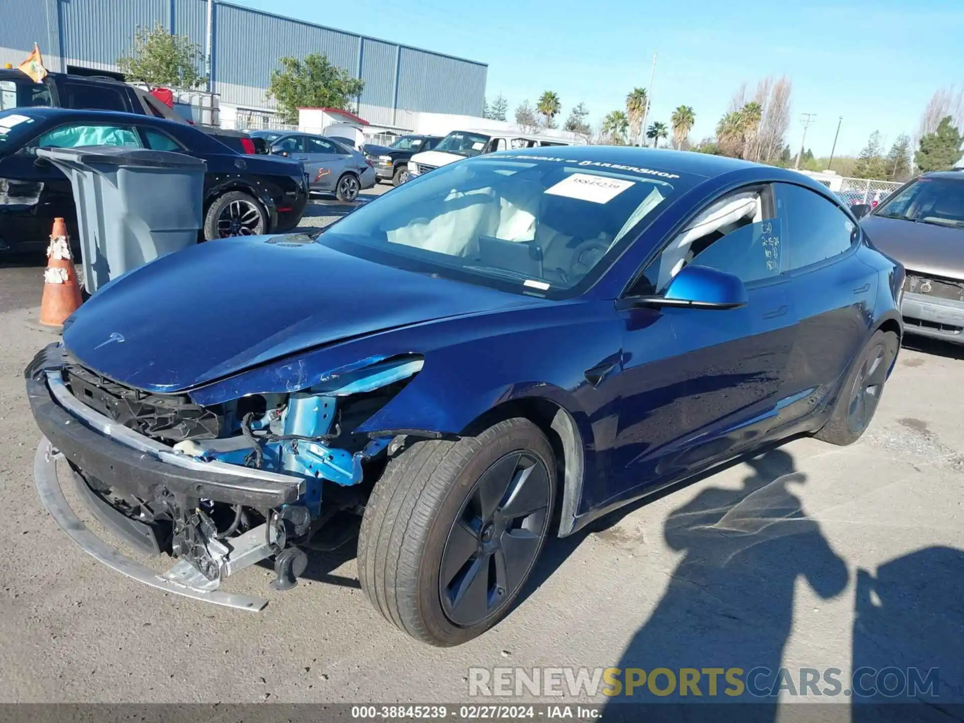 2 Photograph of a damaged car 5YJ3E1EA2PF385112 TESLA MODEL 3 2023