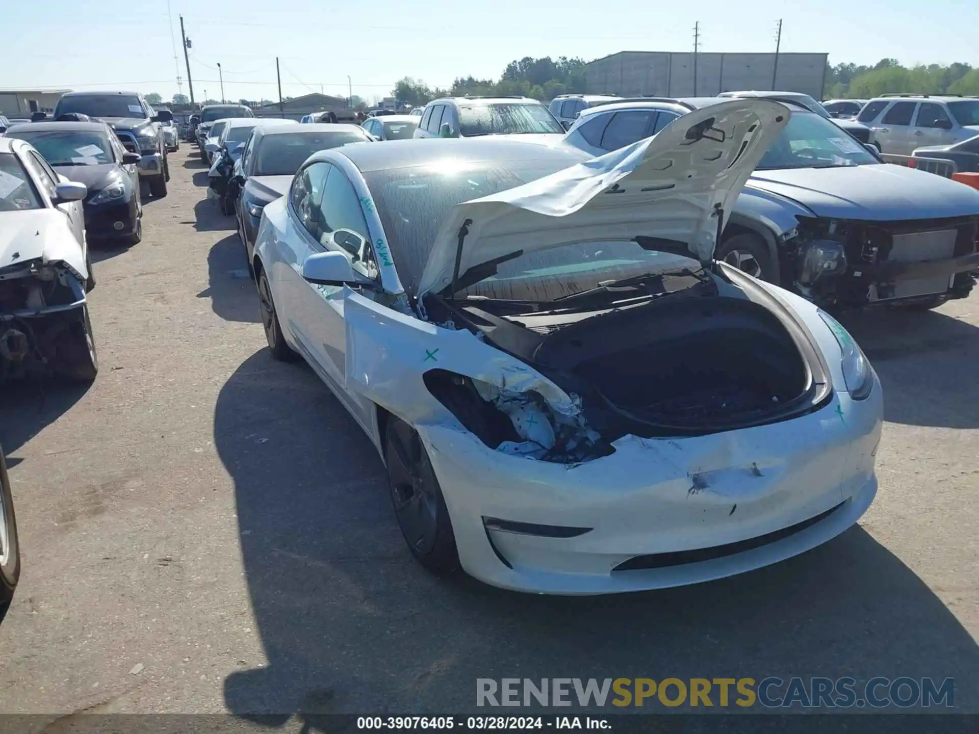 1 Photograph of a damaged car 5YJ3E1EA2PF492239 TESLA MODEL 3 2023