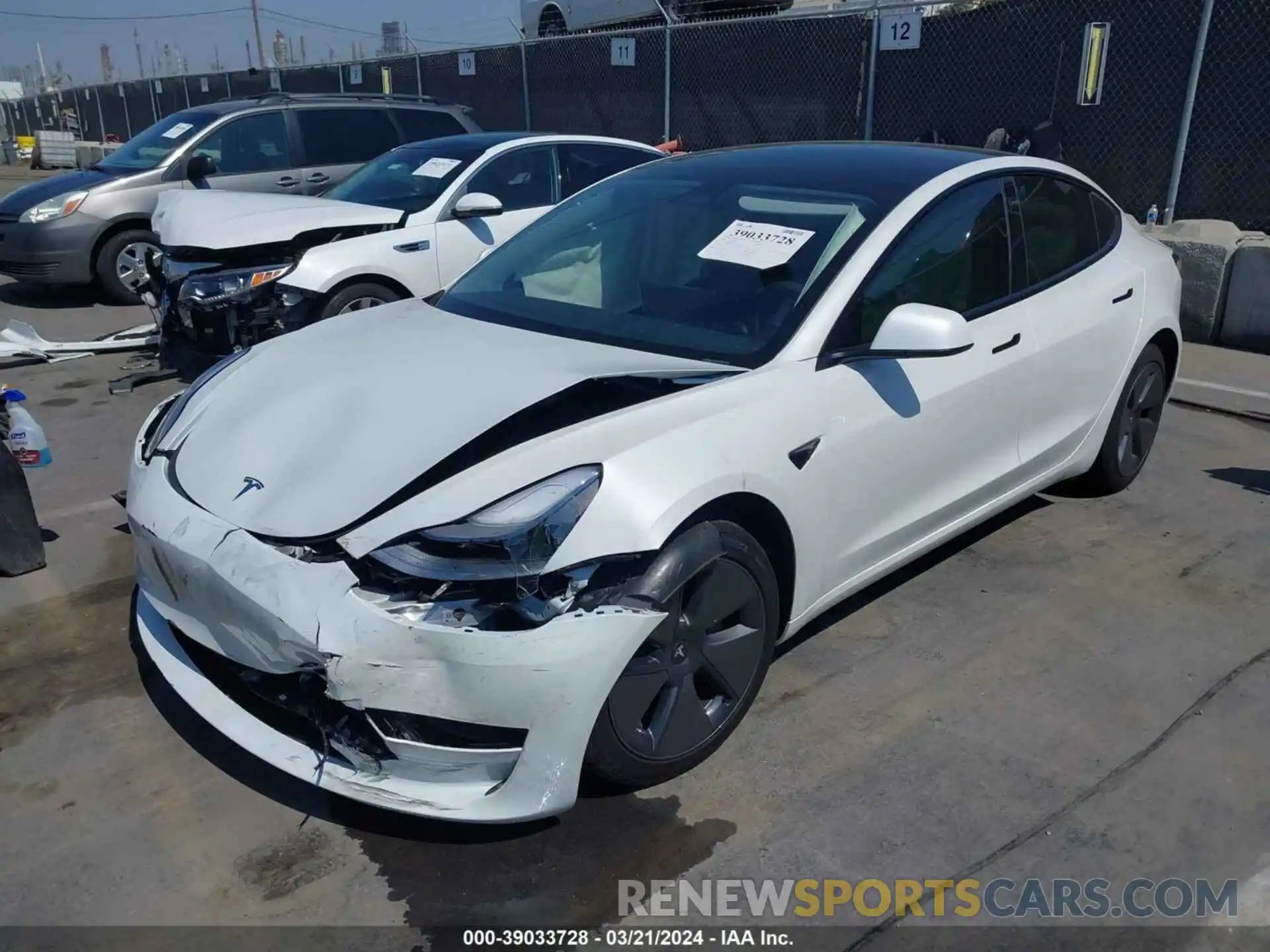 2 Photograph of a damaged car 5YJ3E1EA2PF557428 TESLA MODEL 3 2023