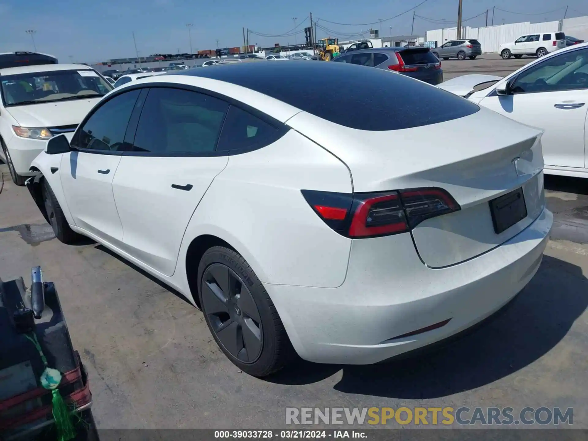 3 Photograph of a damaged car 5YJ3E1EA2PF557428 TESLA MODEL 3 2023