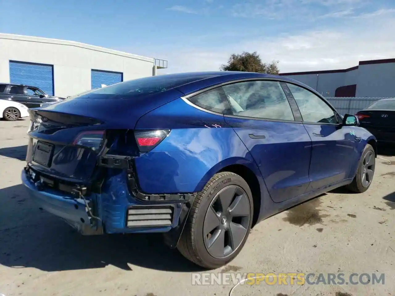 3 Photograph of a damaged car 5YJ3E1EA2PF602917 TESLA MODEL 3 2023