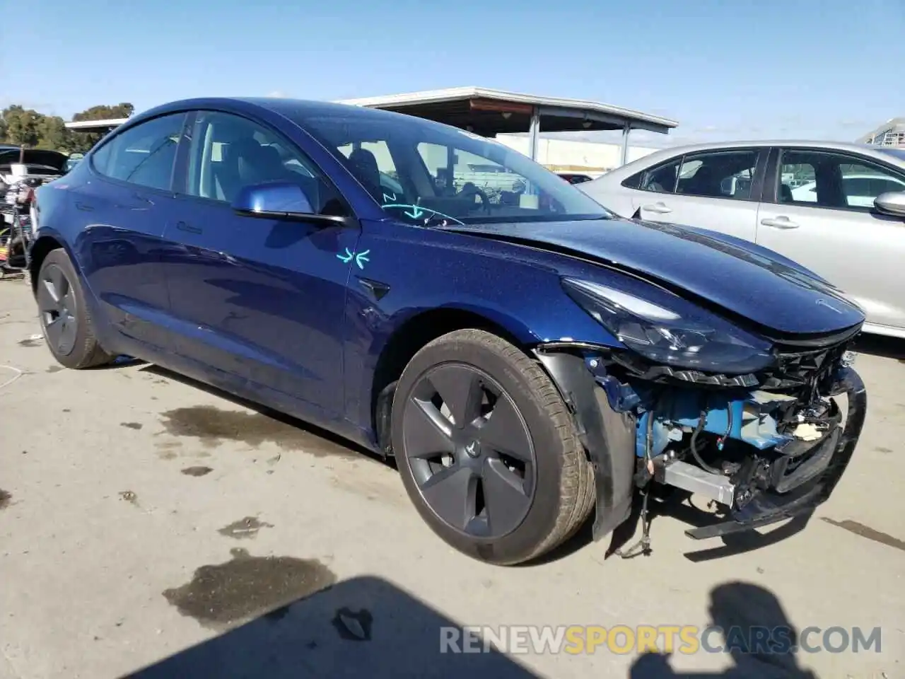 4 Фотография поврежденного автомобиля 5YJ3E1EA2PF602917 TESLA MODEL 3 2023