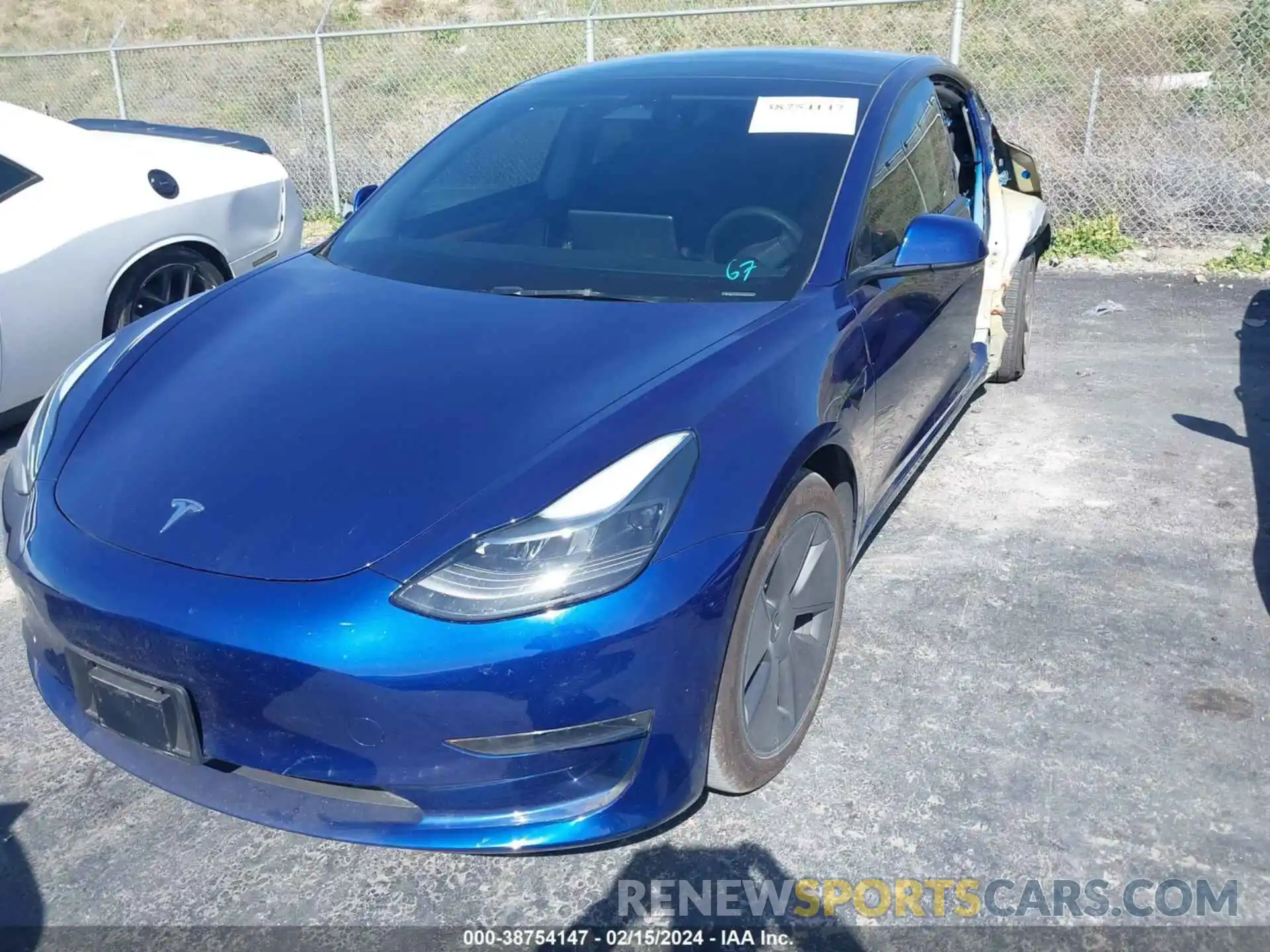 2 Photograph of a damaged car 5YJ3E1EA2PF640051 TESLA MODEL 3 2023