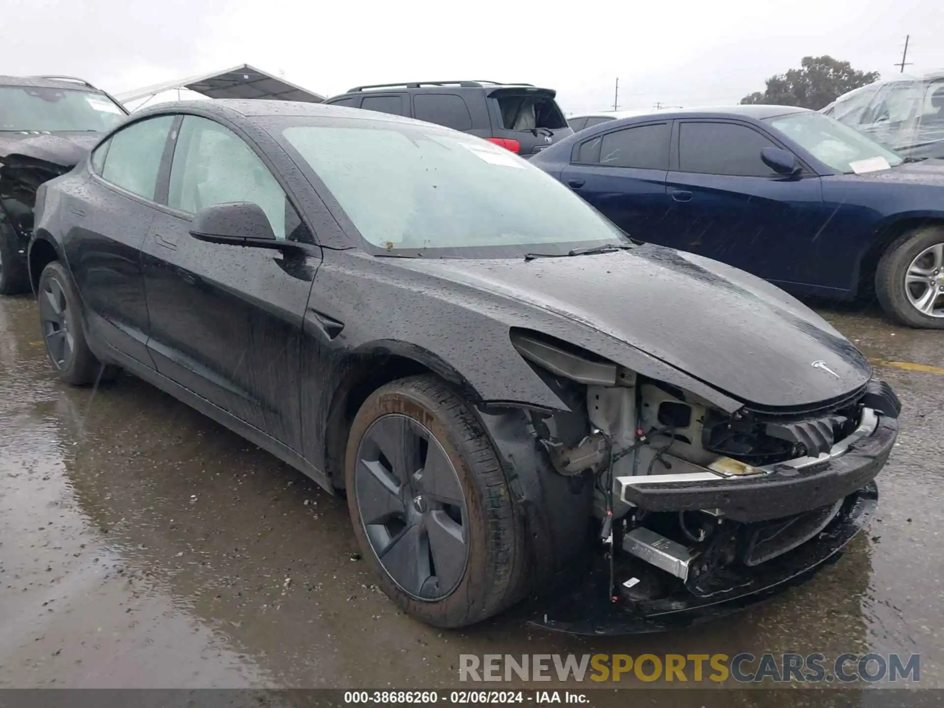 1 Photograph of a damaged car 5YJ3E1EA2PF655178 TESLA MODEL 3 2023