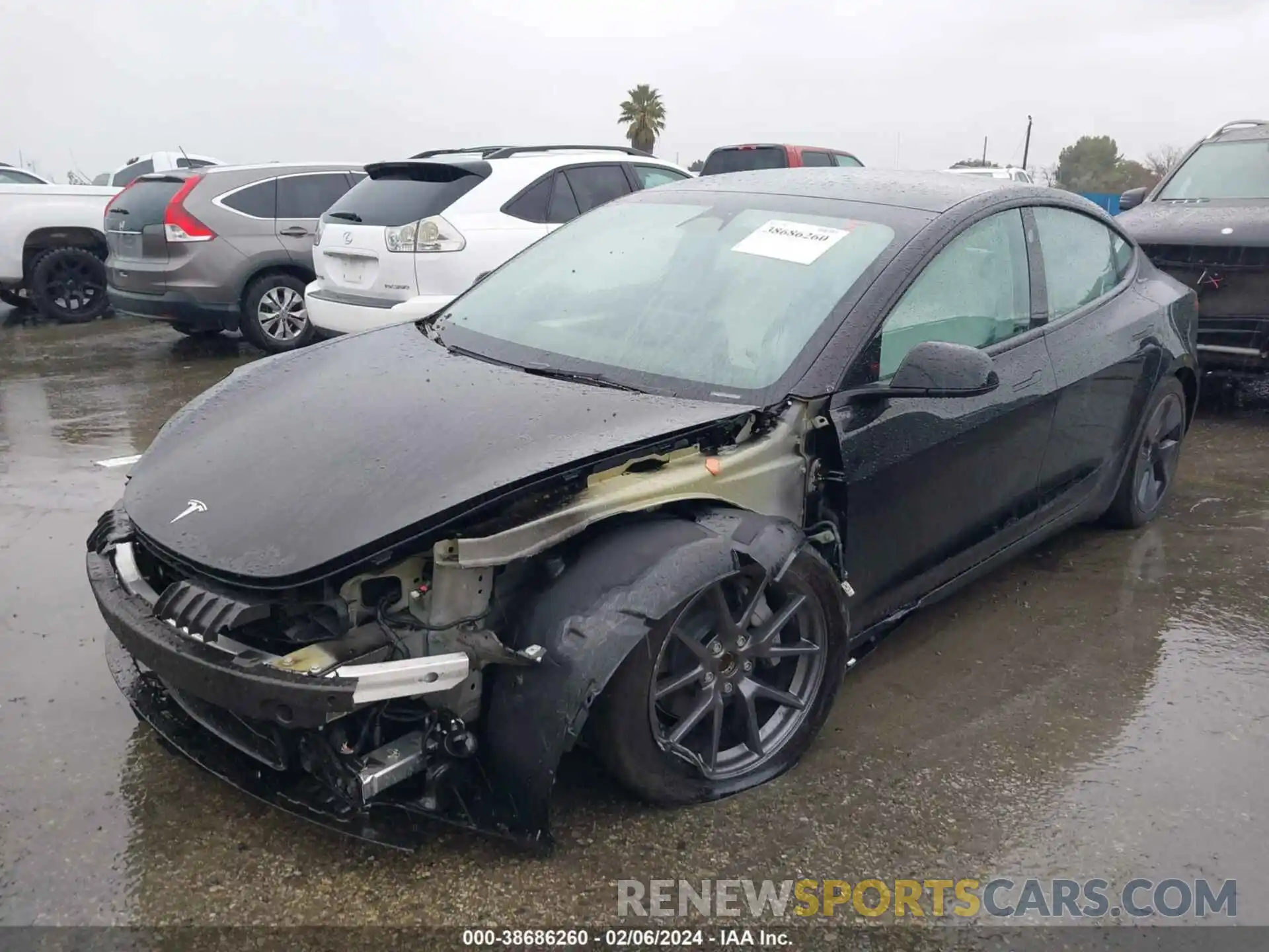 2 Photograph of a damaged car 5YJ3E1EA2PF655178 TESLA MODEL 3 2023