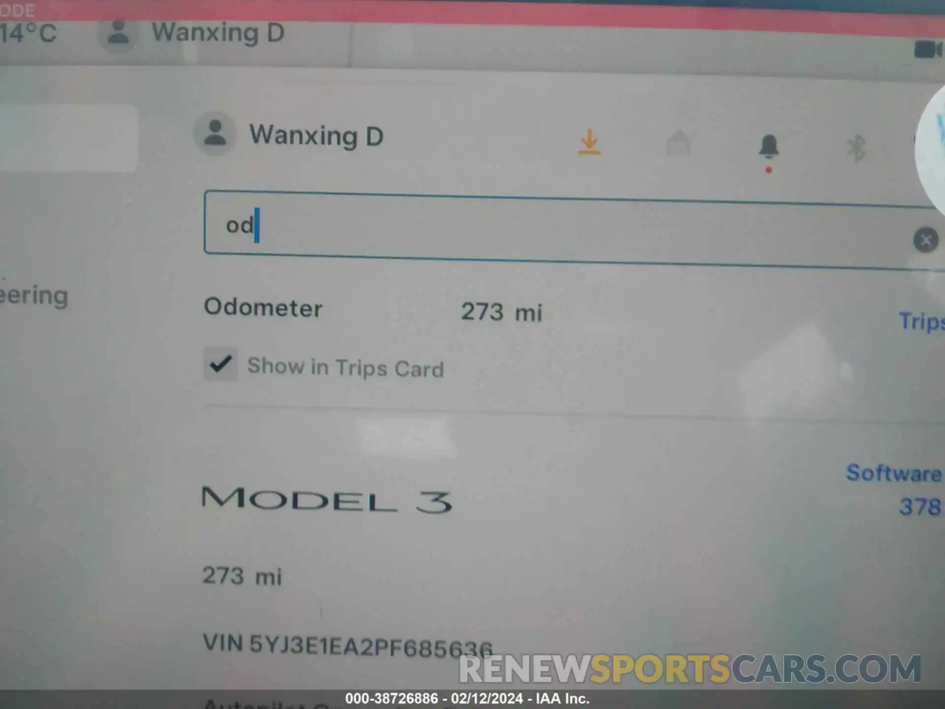 15 Photograph of a damaged car 5YJ3E1EA2PF685636 TESLA MODEL 3 2023