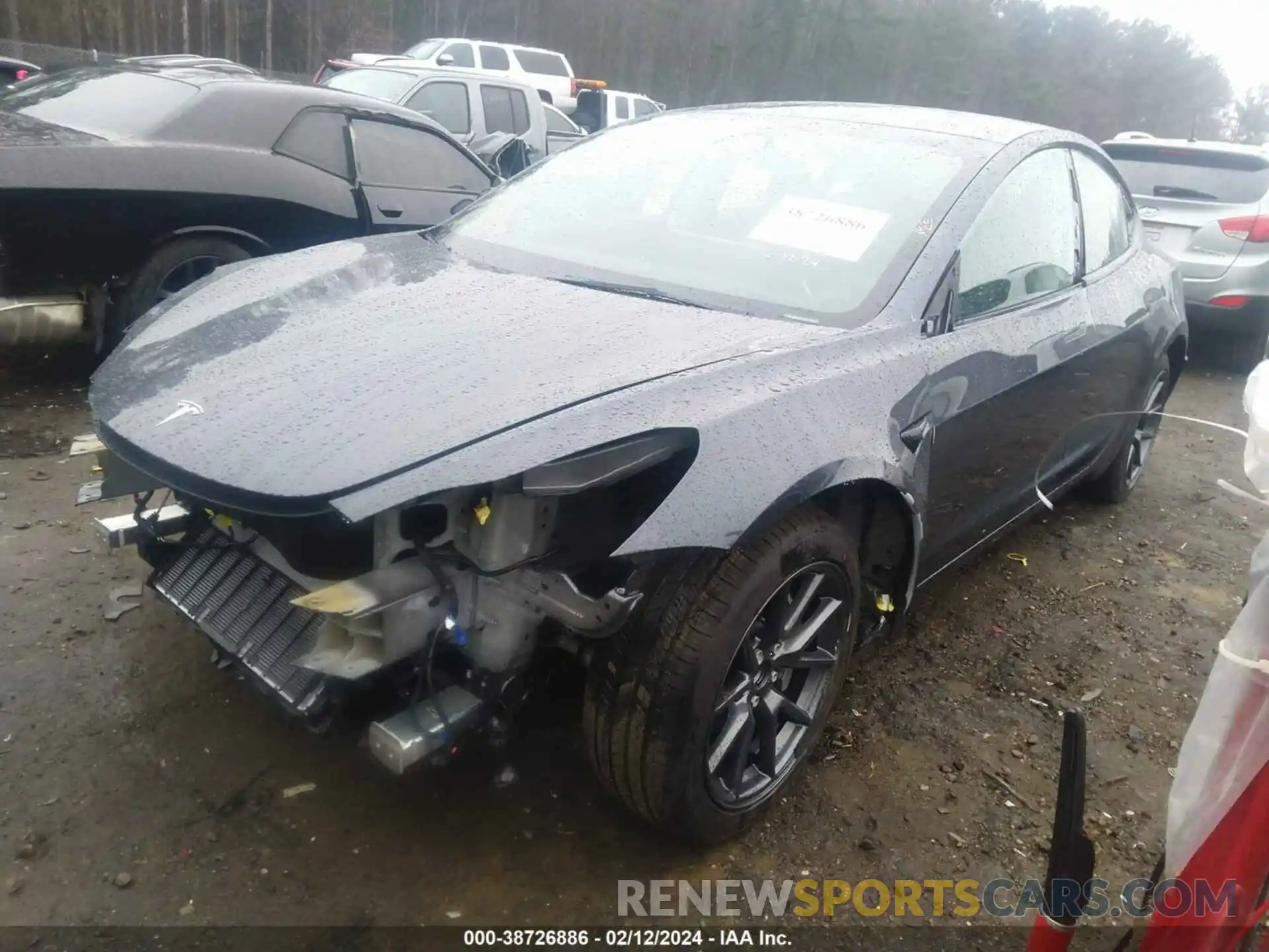 2 Photograph of a damaged car 5YJ3E1EA2PF685636 TESLA MODEL 3 2023