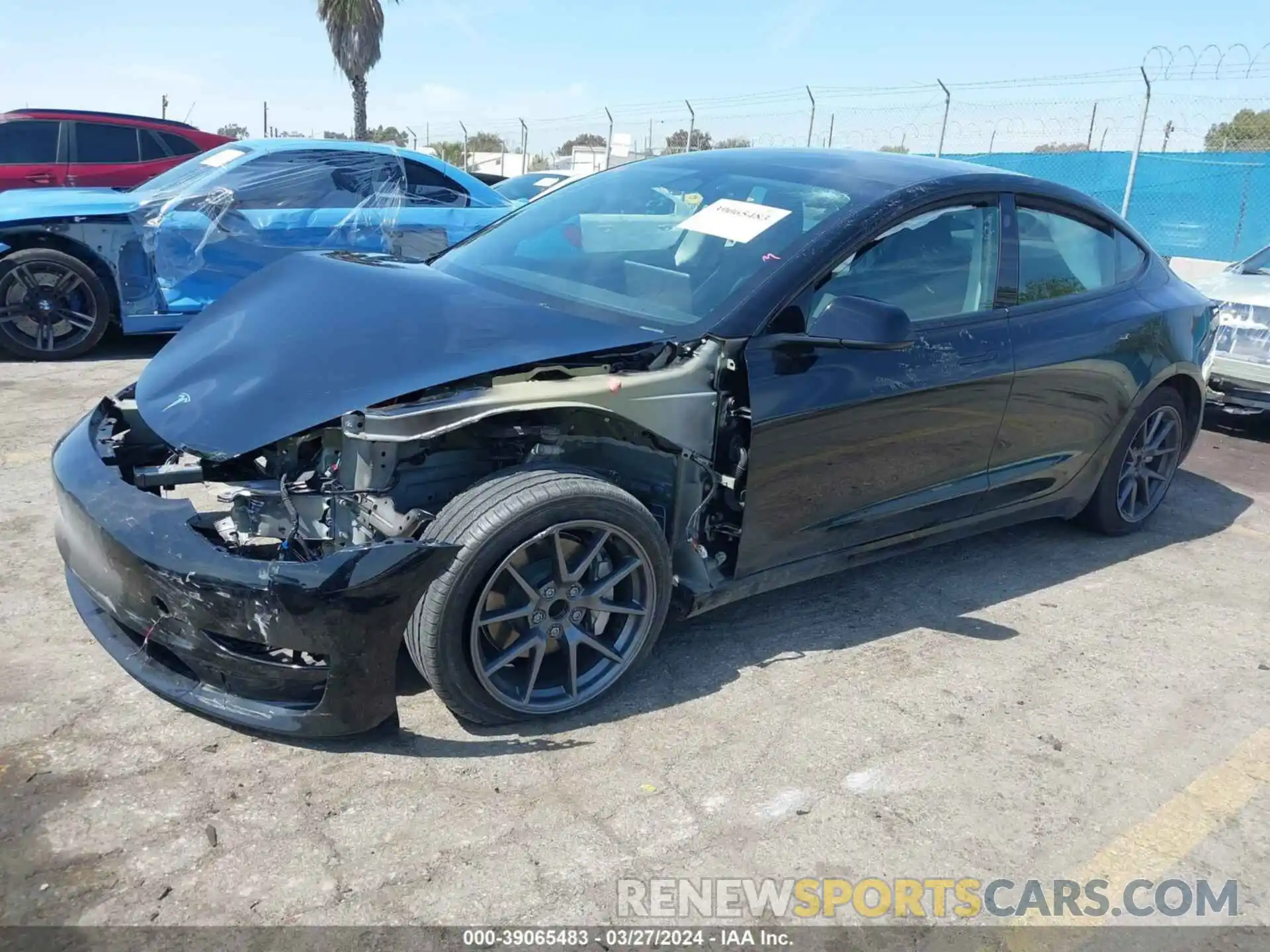 2 Photograph of a damaged car 5YJ3E1EA3PF545854 TESLA MODEL 3 2023