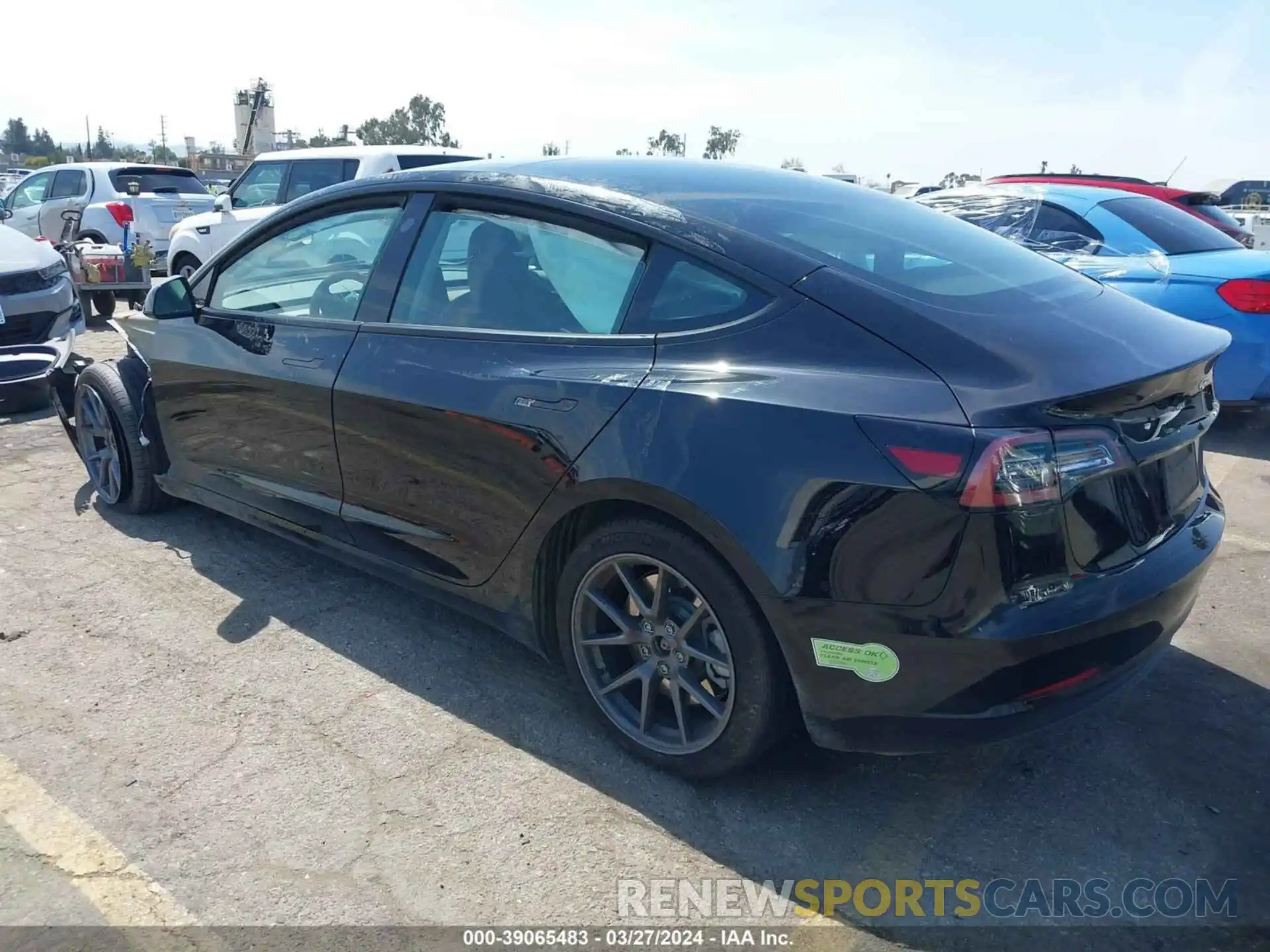 3 Photograph of a damaged car 5YJ3E1EA3PF545854 TESLA MODEL 3 2023