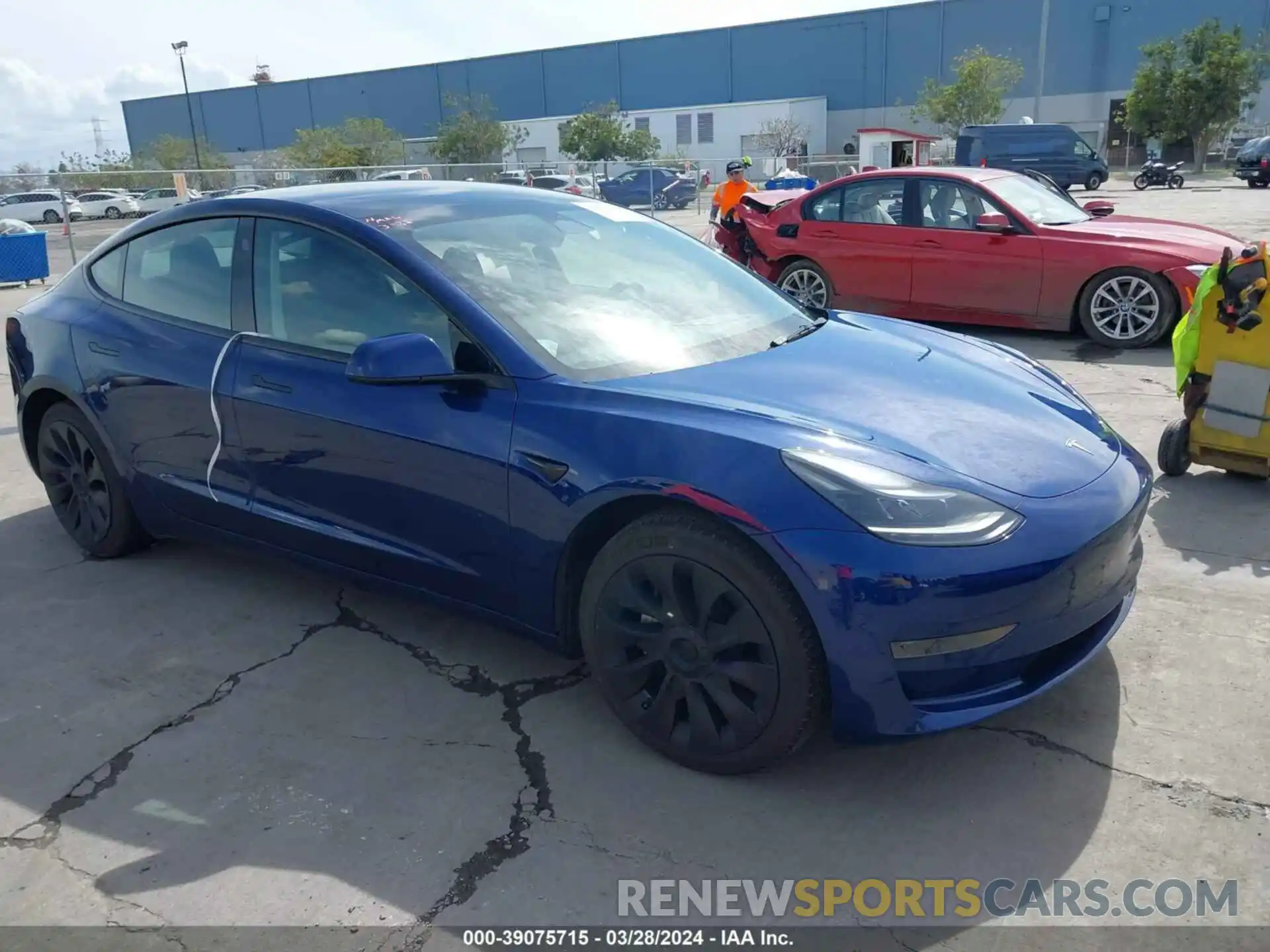 1 Photograph of a damaged car 5YJ3E1EA3PF607933 TESLA MODEL 3 2023