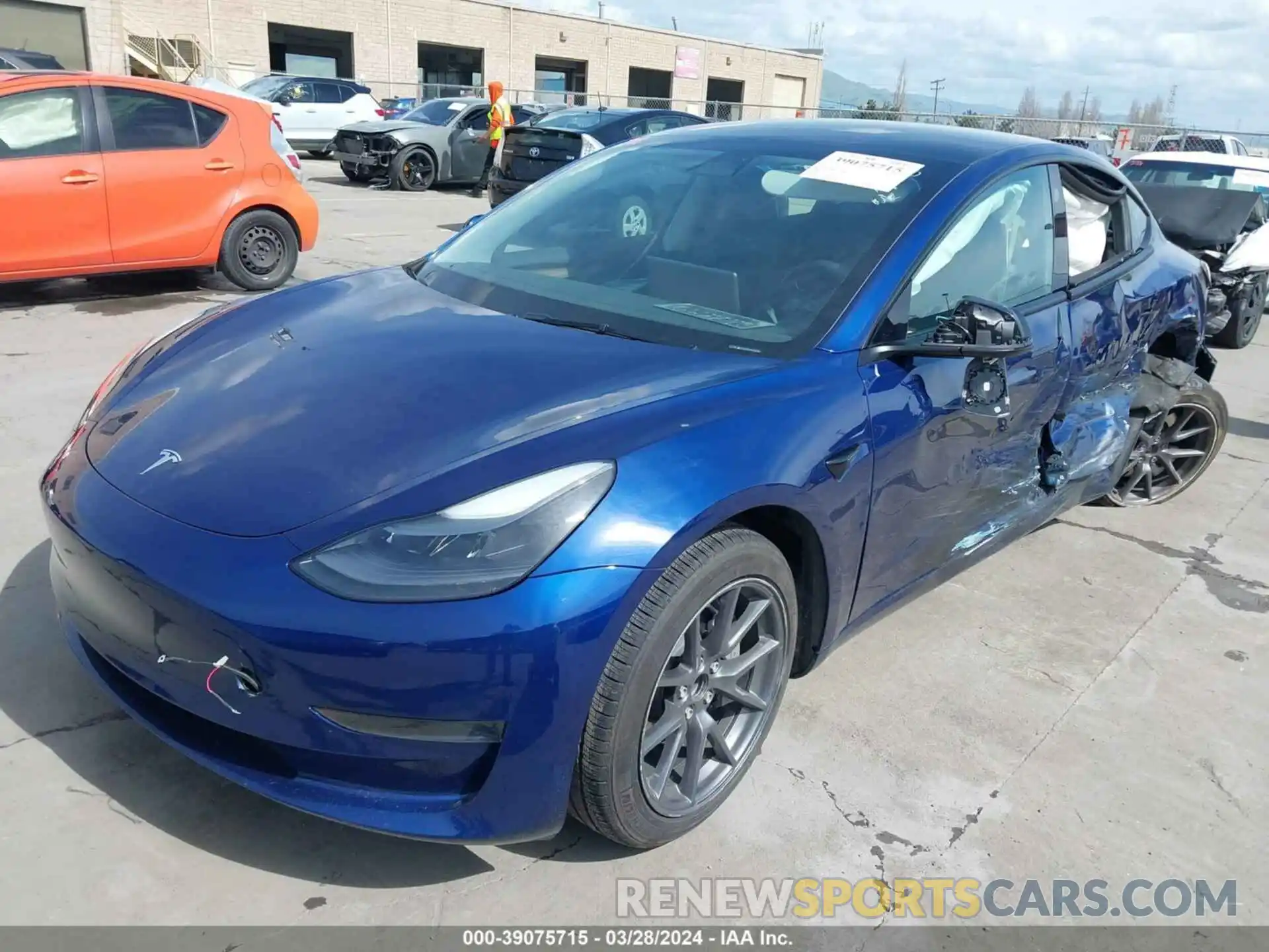 2 Photograph of a damaged car 5YJ3E1EA3PF607933 TESLA MODEL 3 2023