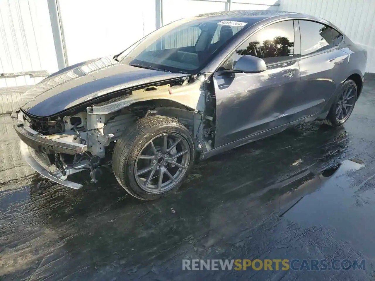 1 Photograph of a damaged car 5YJ3E1EA4PF414044 TESLA MODEL 3 2023