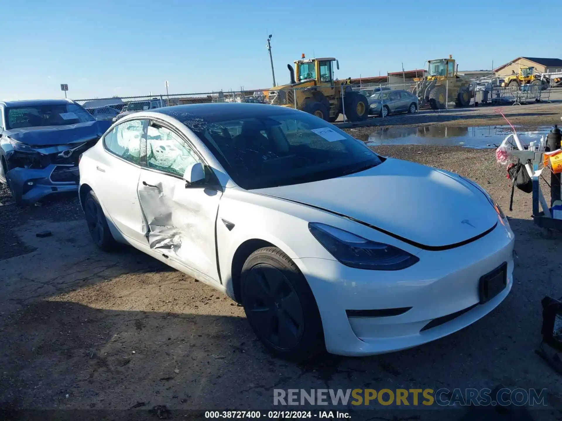 1 Photograph of a damaged car 5YJ3E1EA4PF490220 TESLA MODEL 3 2023