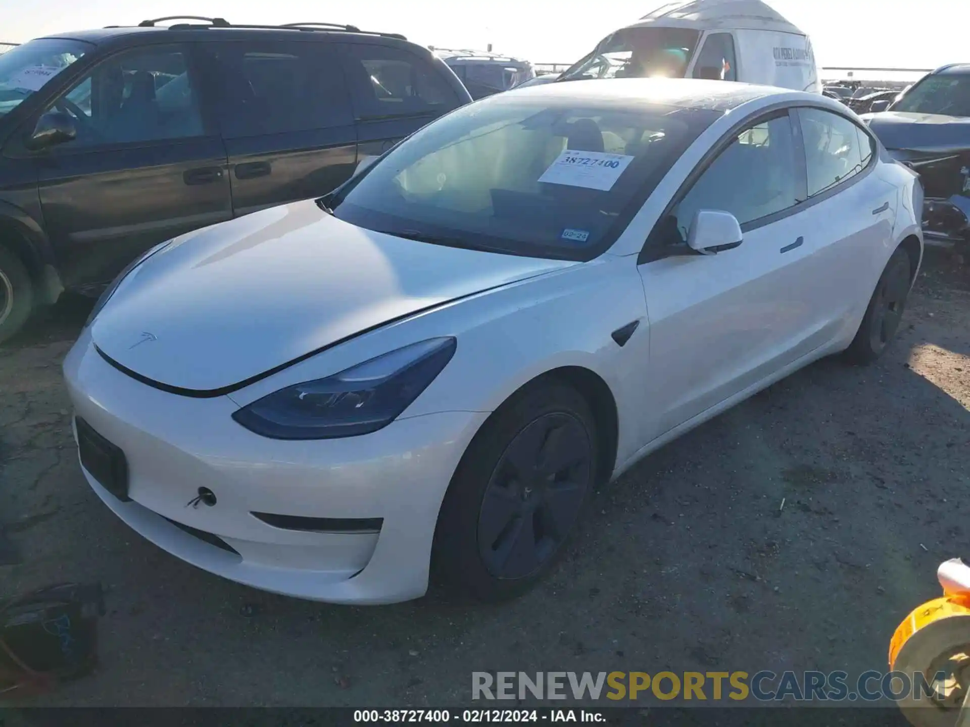 2 Photograph of a damaged car 5YJ3E1EA4PF490220 TESLA MODEL 3 2023