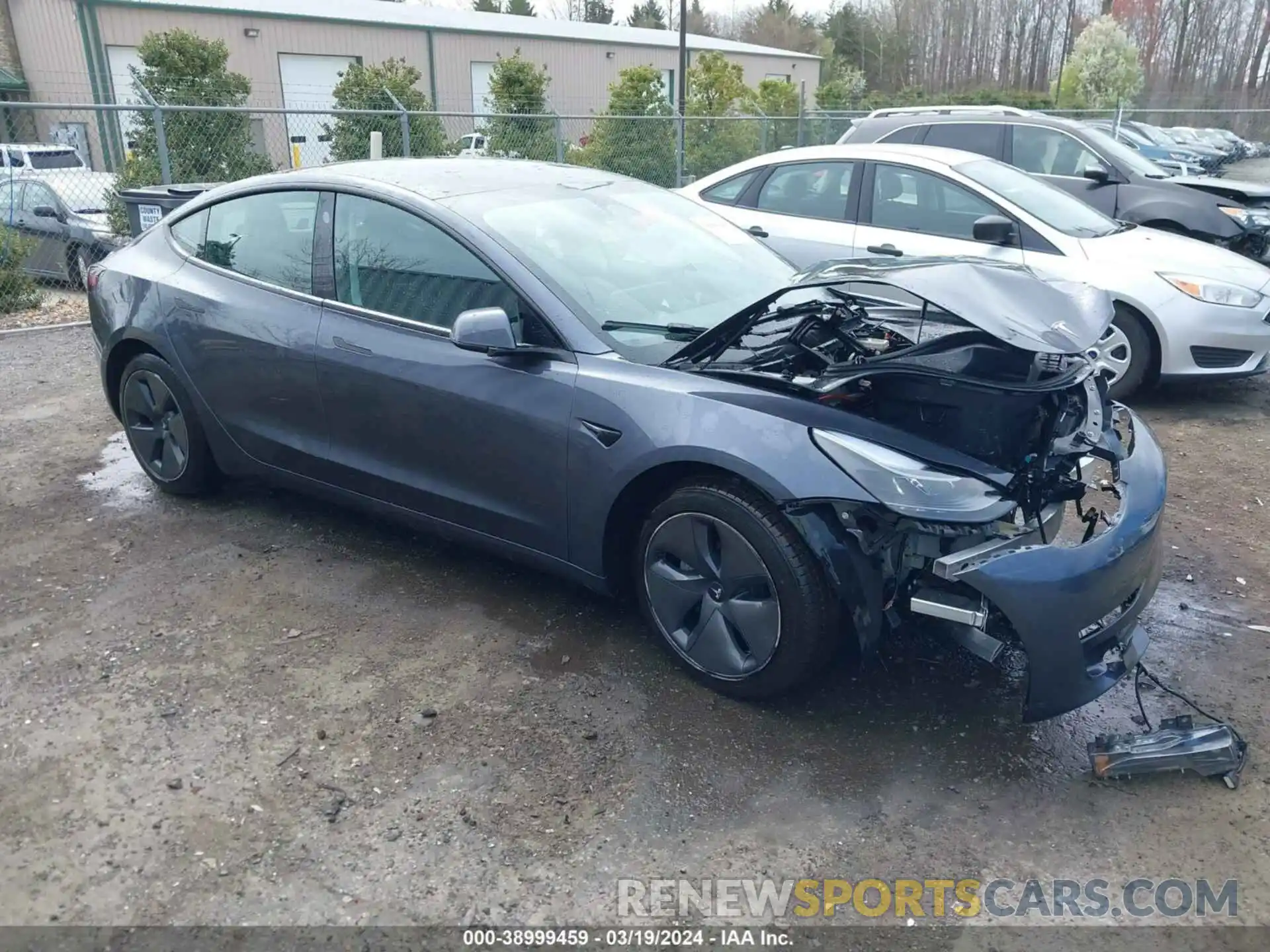 1 Photograph of a damaged car 5YJ3E1EA4PF509249 TESLA MODEL 3 2023