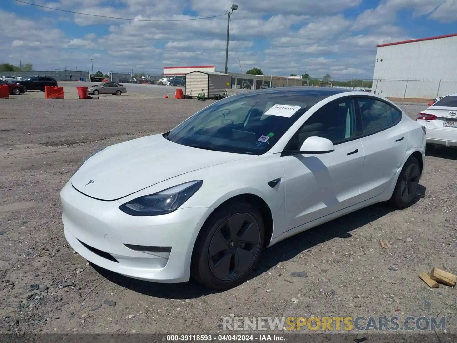 2 Photograph of a damaged car 5YJ3E1EA4PF599602 TESLA MODEL 3 2023