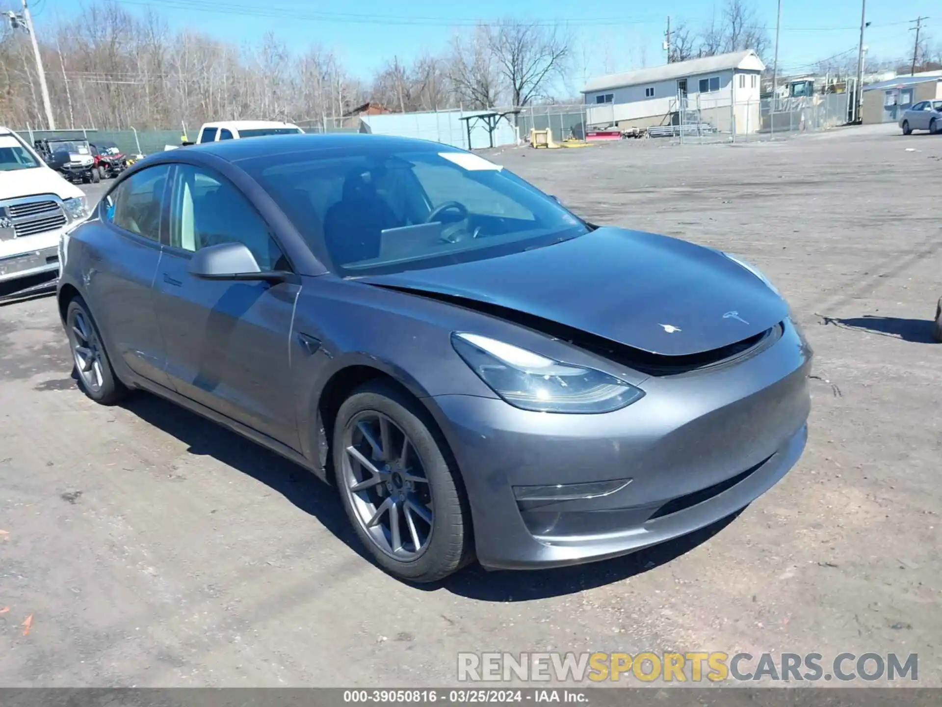 1 Photograph of a damaged car 5YJ3E1EA4PF698596 TESLA MODEL 3 2023