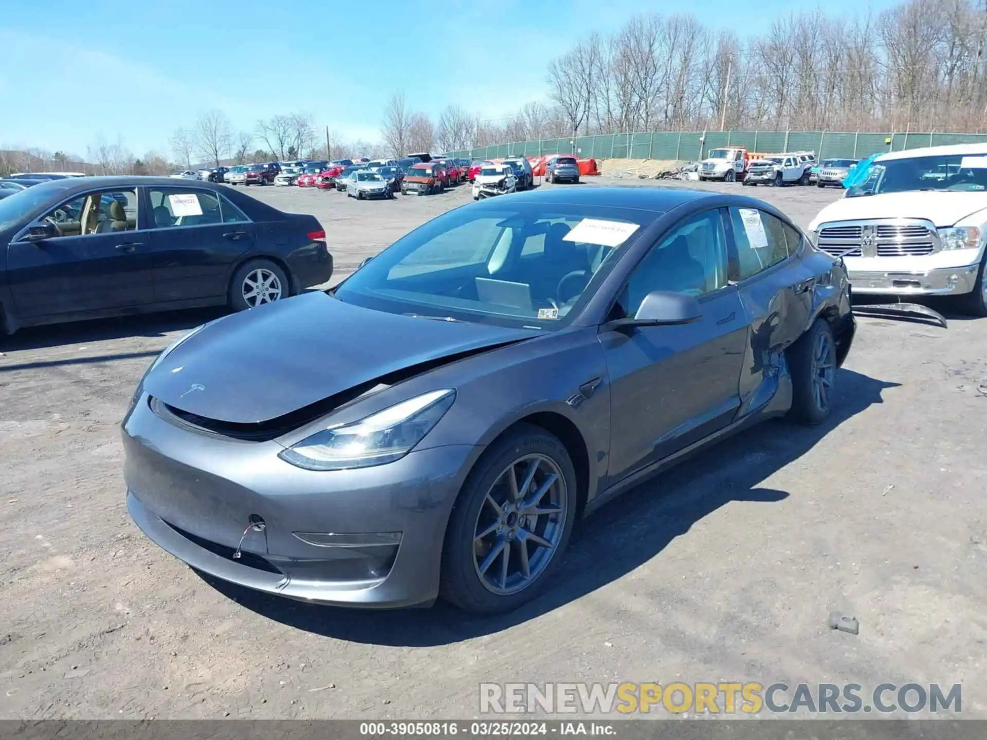 2 Photograph of a damaged car 5YJ3E1EA4PF698596 TESLA MODEL 3 2023