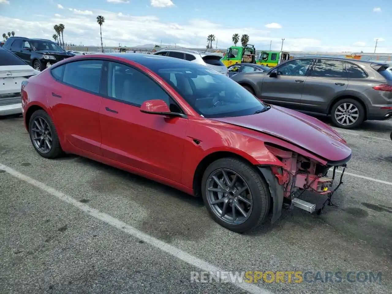 4 Photograph of a damaged car 5YJ3E1EA5PF449112 TESLA MODEL 3 2023