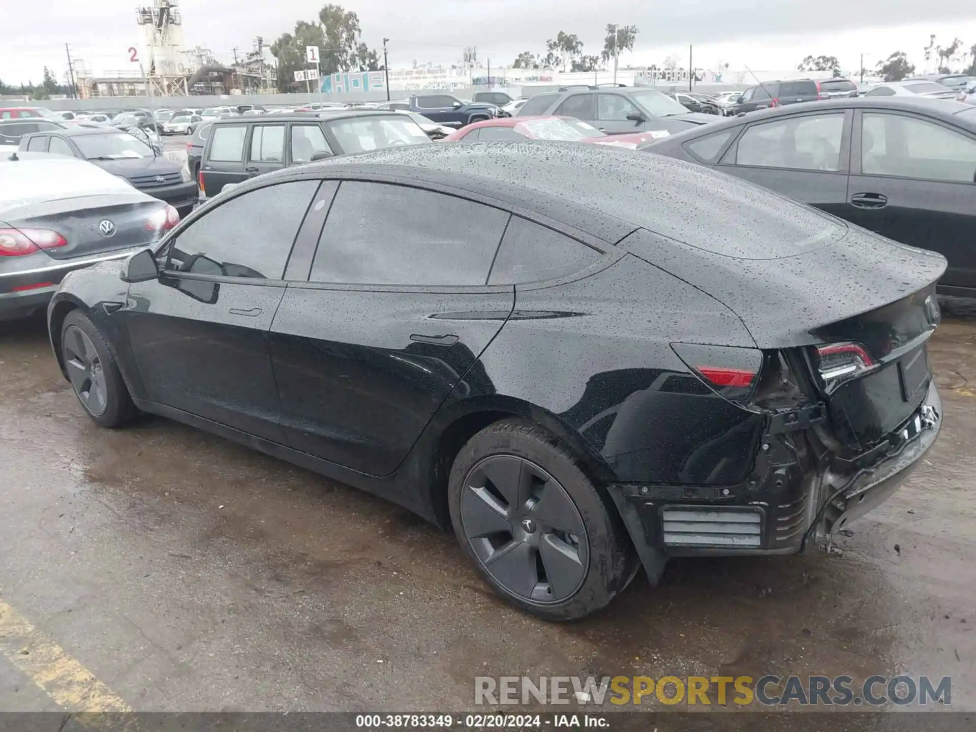 3 Photograph of a damaged car 5YJ3E1EA5PF465665 TESLA MODEL 3 2023