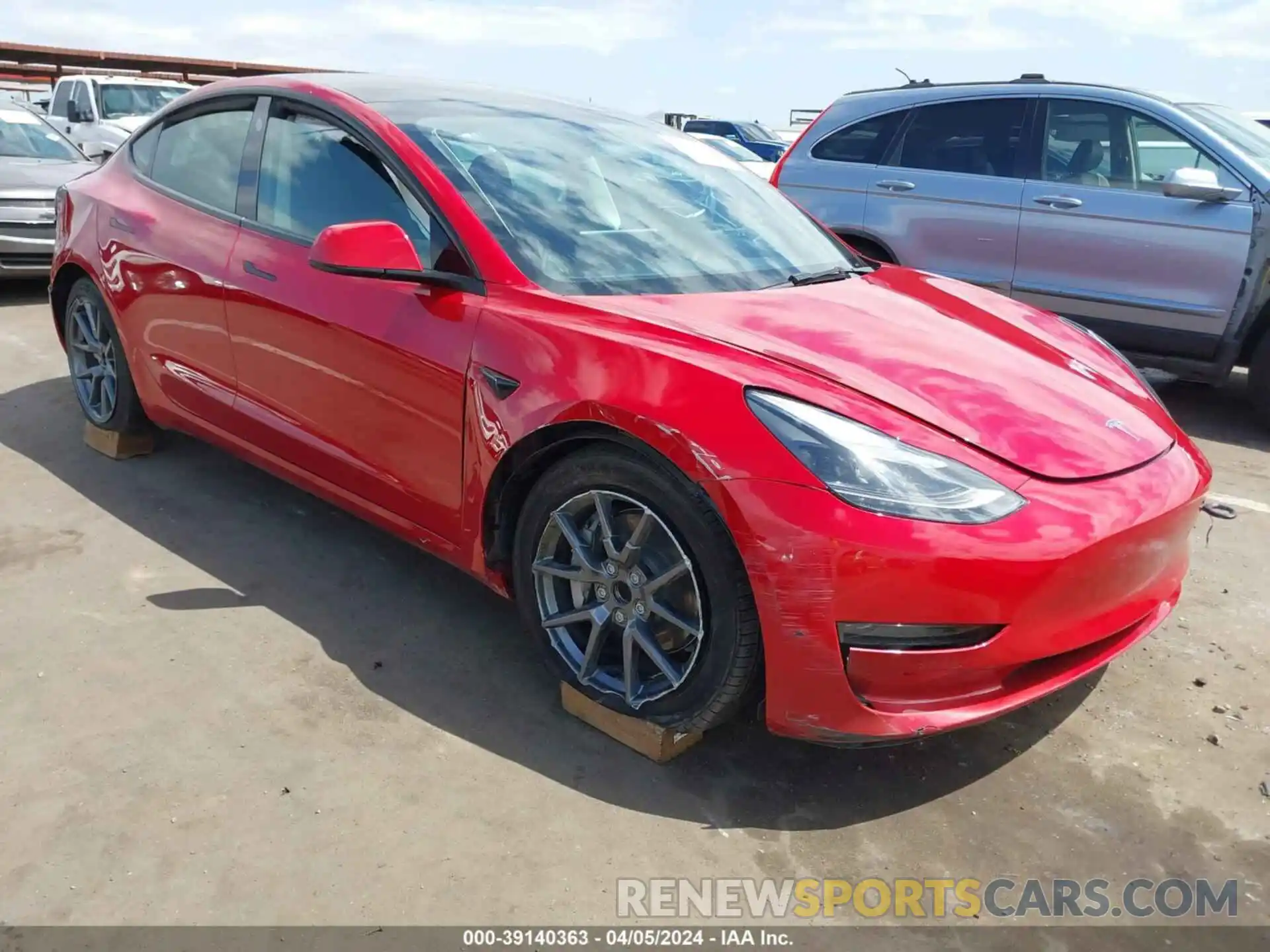 1 Photograph of a damaged car 5YJ3E1EA5PF543877 TESLA MODEL 3 2023