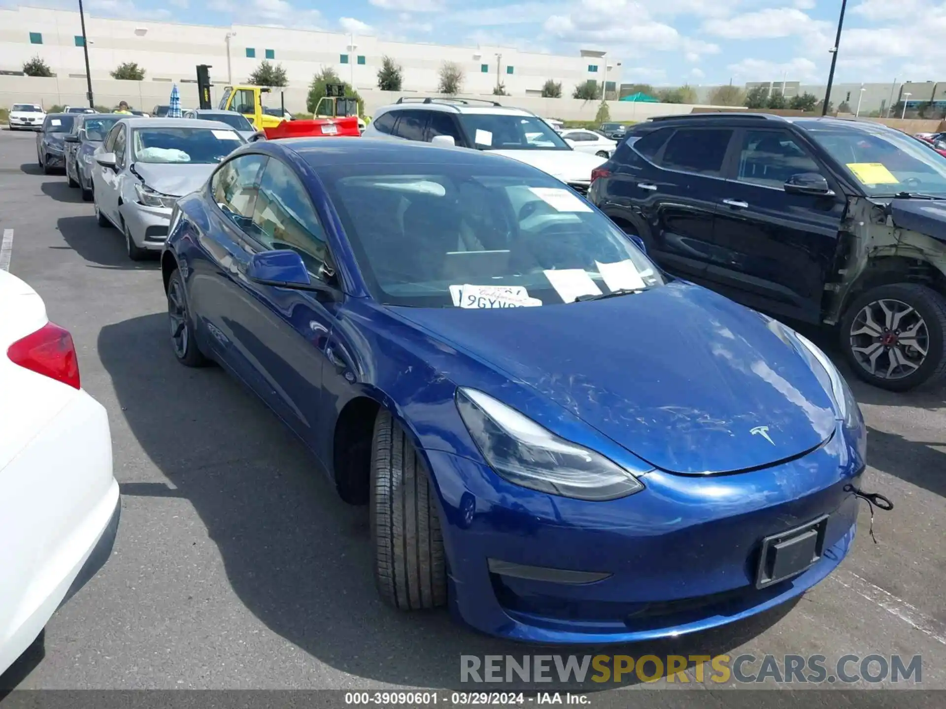 1 Photograph of a damaged car 5YJ3E1EA5PF593162 TESLA MODEL 3 2023