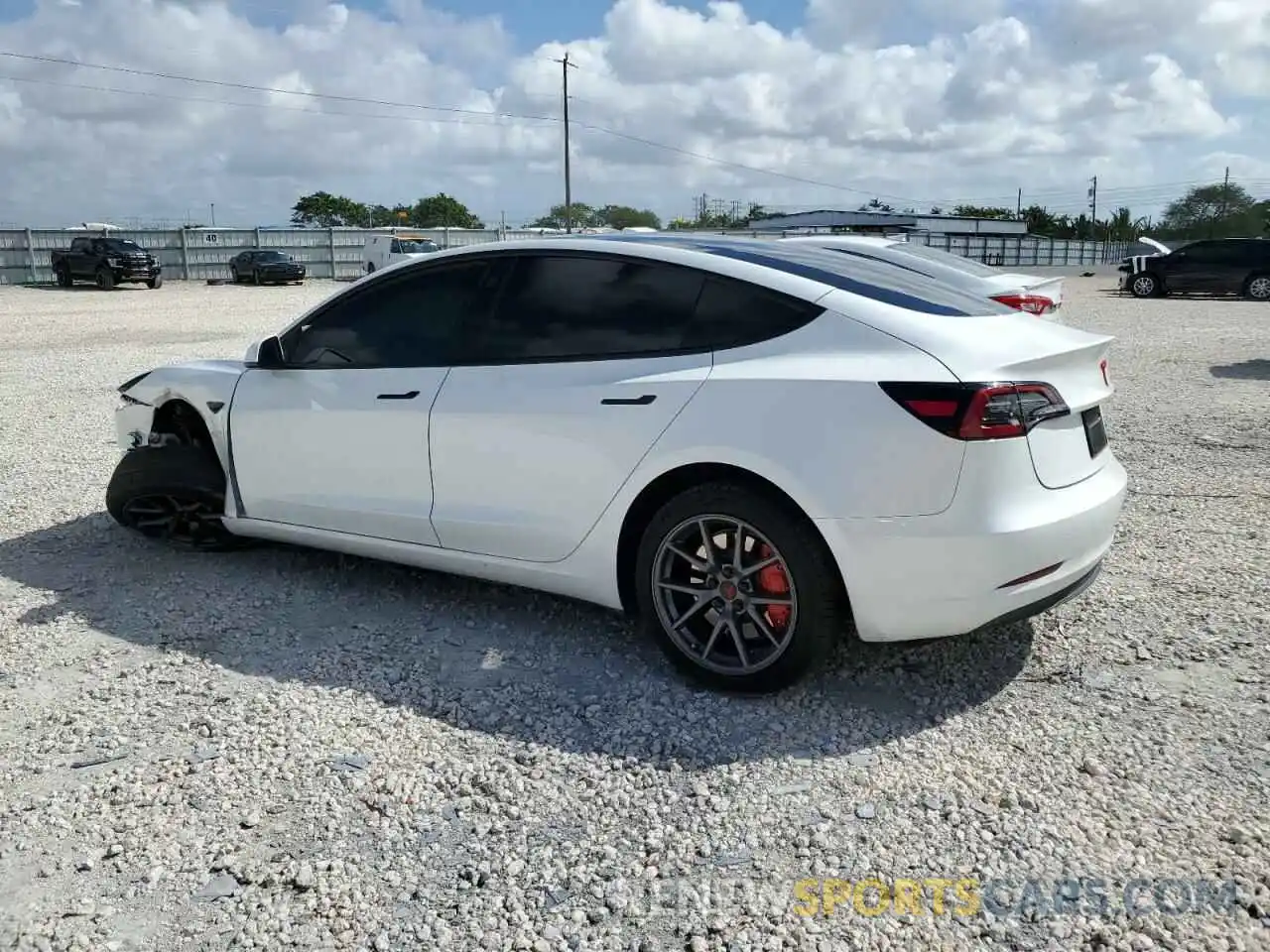 2 Photograph of a damaged car 5YJ3E1EA5PF601003 TESLA MODEL 3 2023