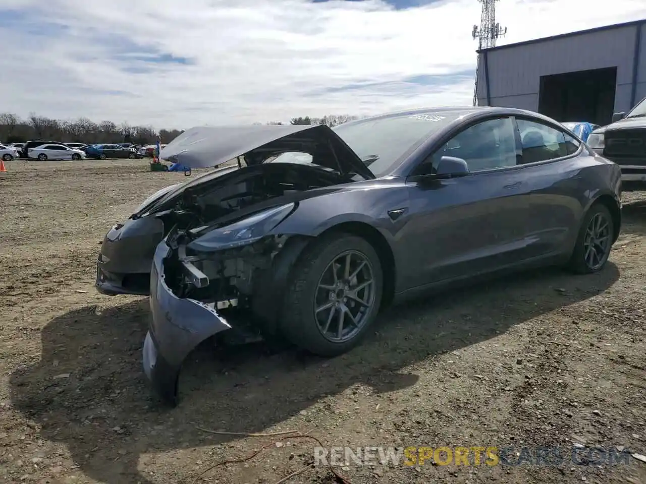 1 Photograph of a damaged car 5YJ3E1EA5PF645633 TESLA MODEL 3 2023