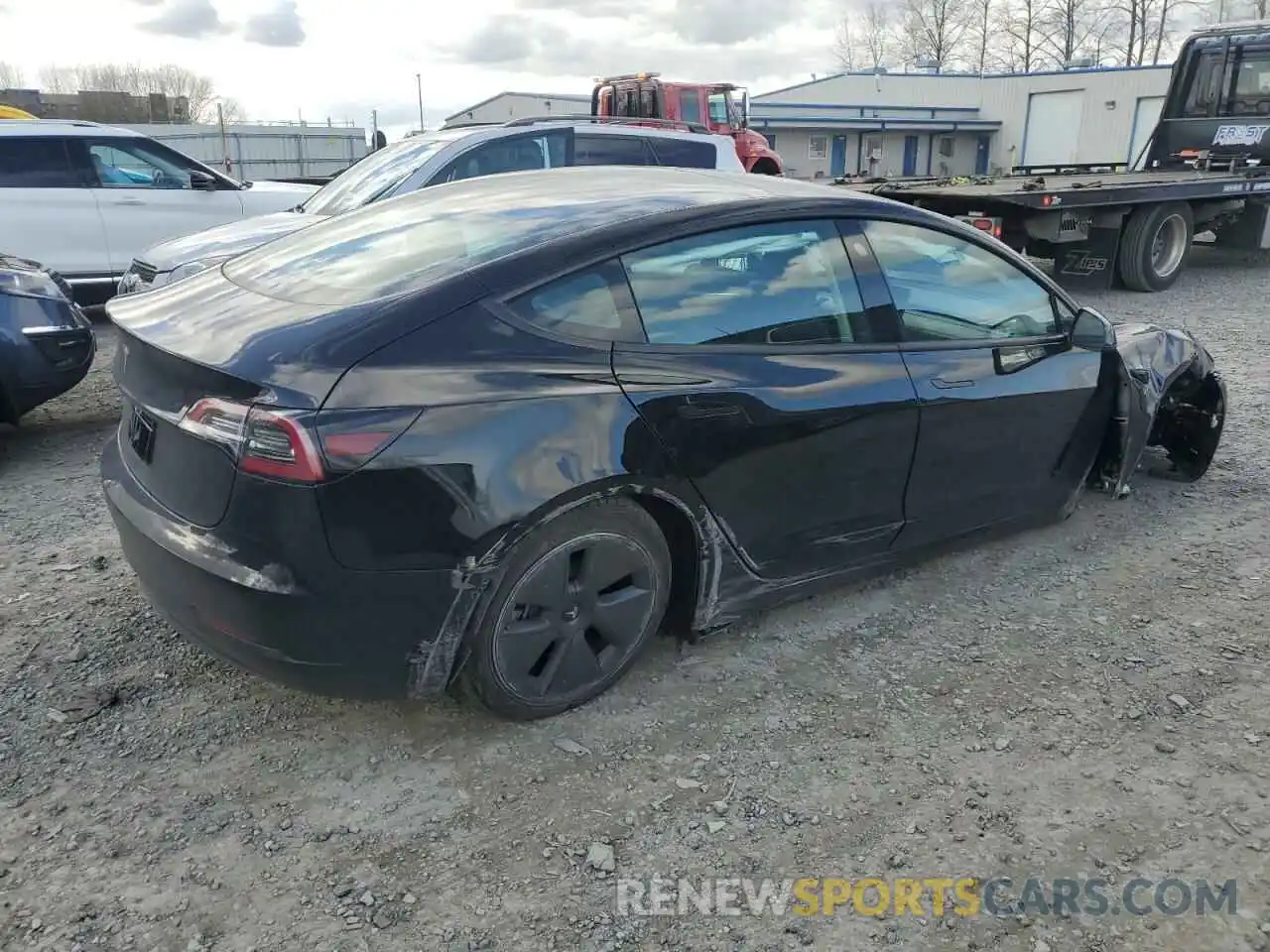 3 Photograph of a damaged car 5YJ3E1EA5PF669883 TESLA MODEL 3 2023