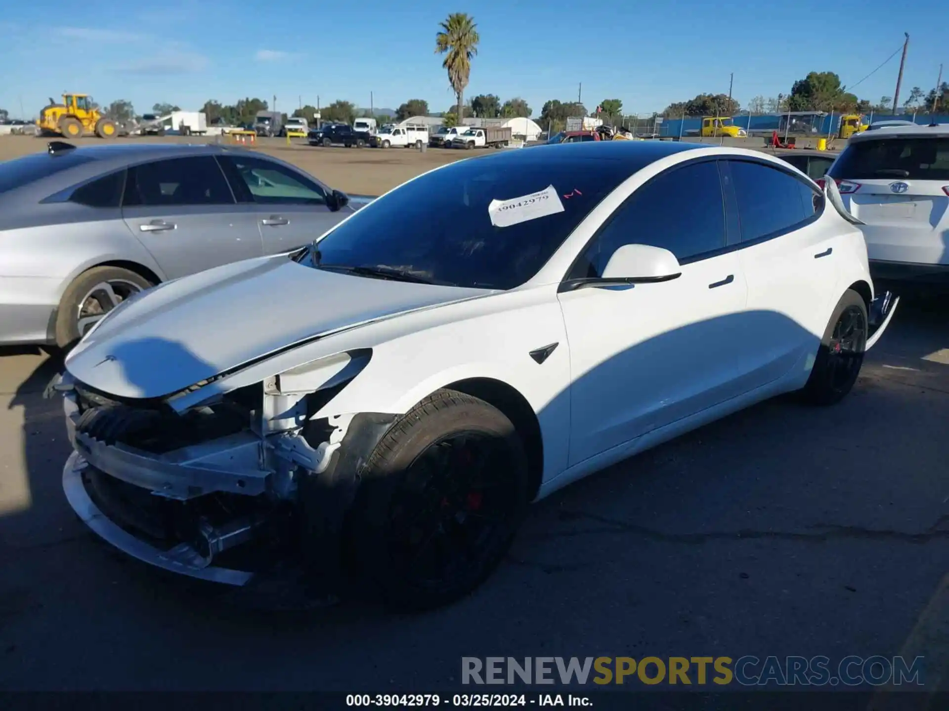 2 Photograph of a damaged car 5YJ3E1EA6PF401912 TESLA MODEL 3 2023