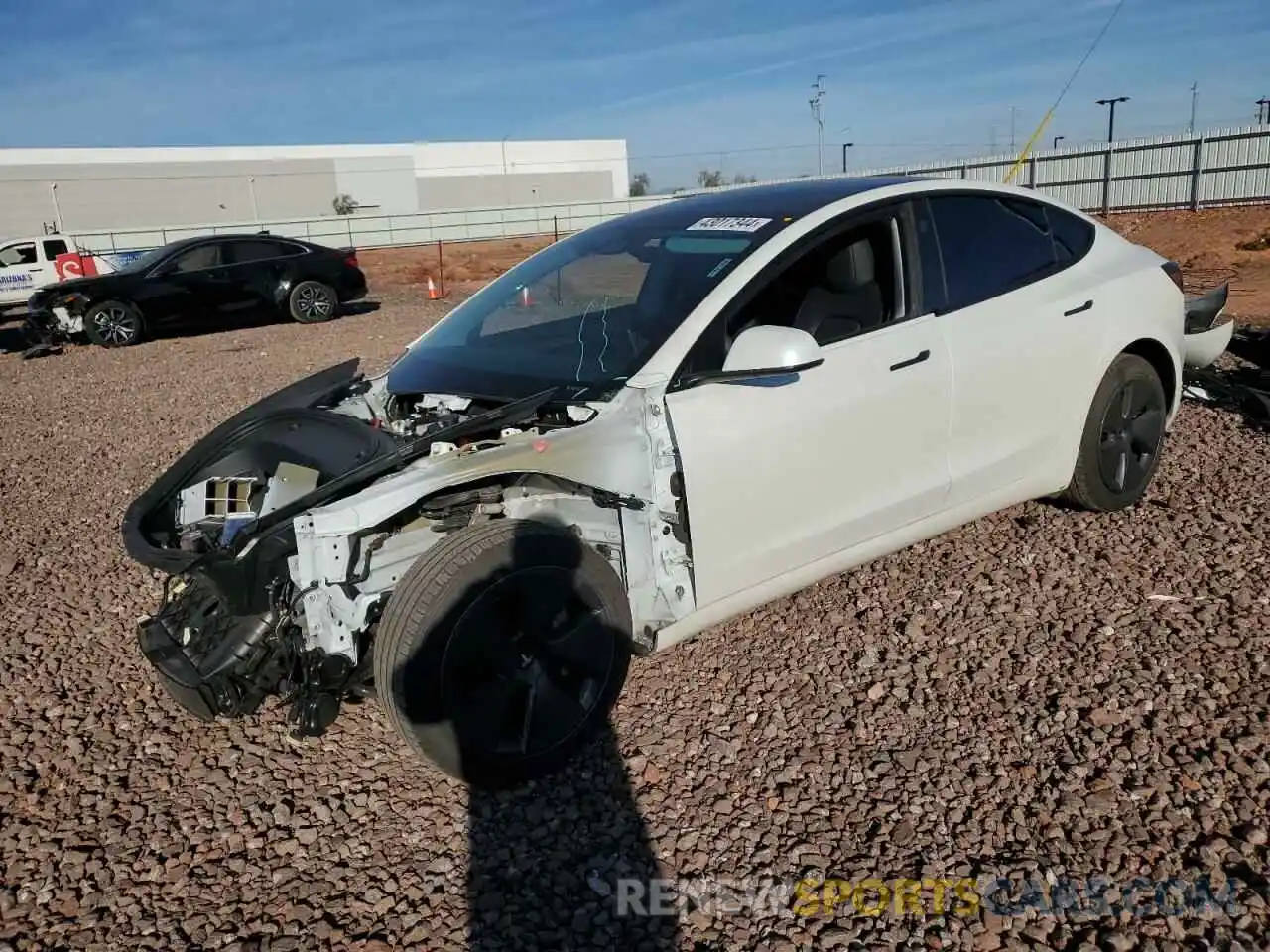 1 Photograph of a damaged car 5YJ3E1EA6PF567007 TESLA MODEL 3 2023