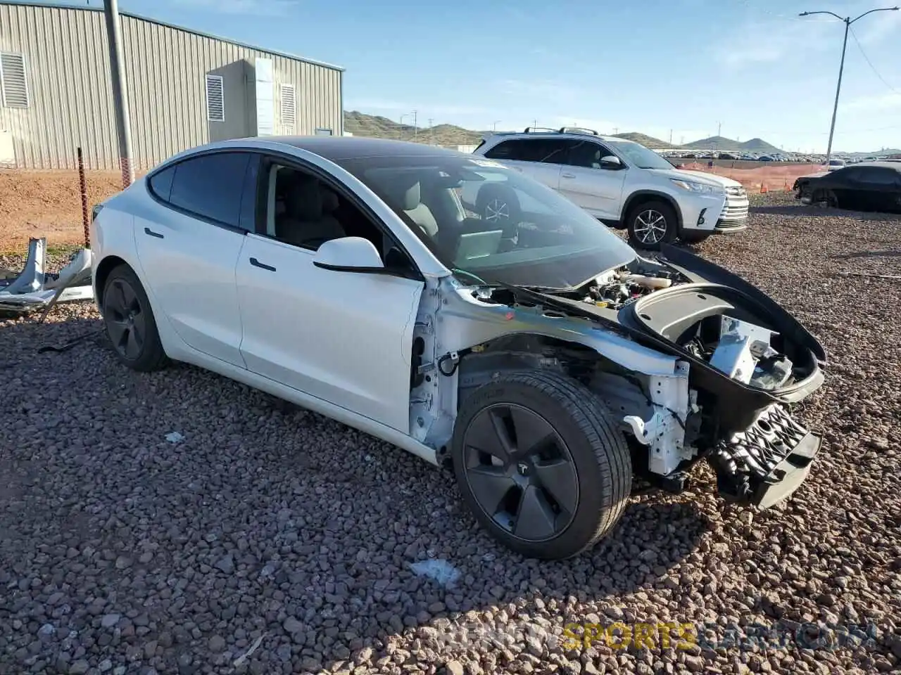 4 Photograph of a damaged car 5YJ3E1EA6PF567007 TESLA MODEL 3 2023