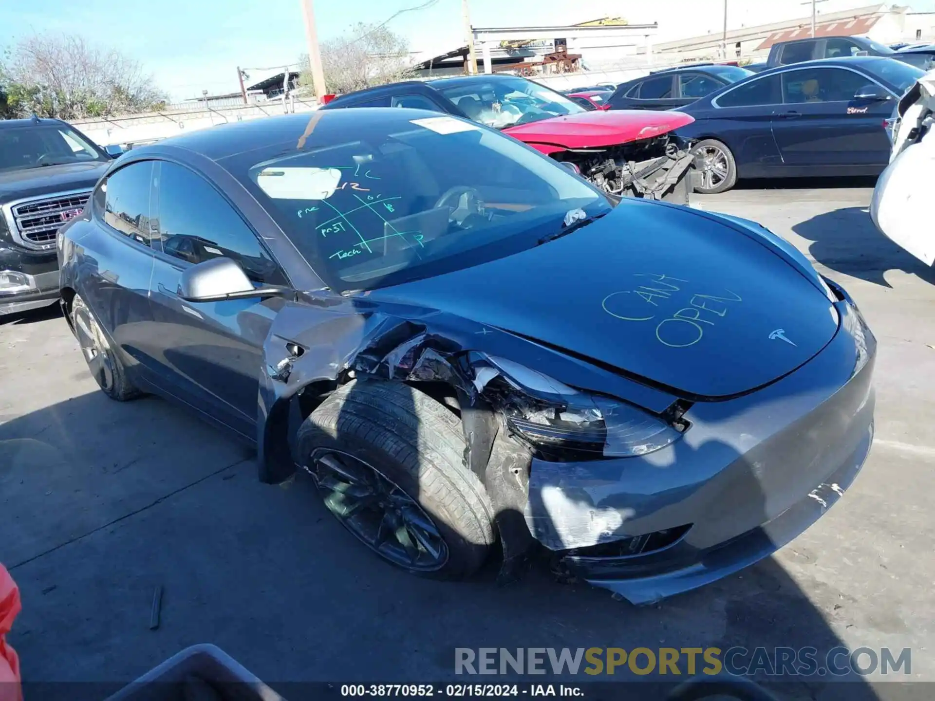 1 Photograph of a damaged car 5YJ3E1EA6PF585121 TESLA MODEL 3 2023