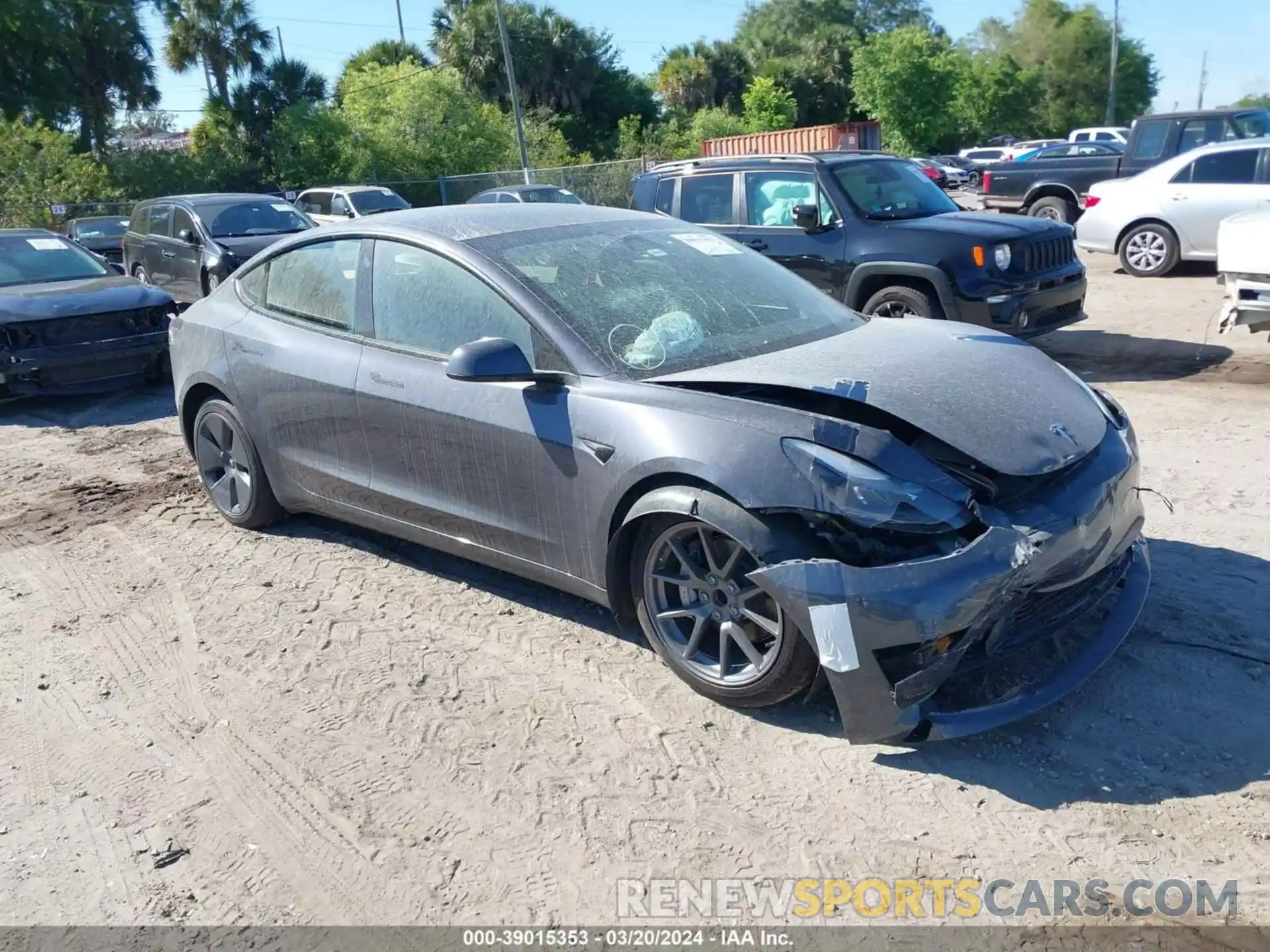 1 Photograph of a damaged car 5YJ3E1EA6PF648704 TESLA MODEL 3 2023