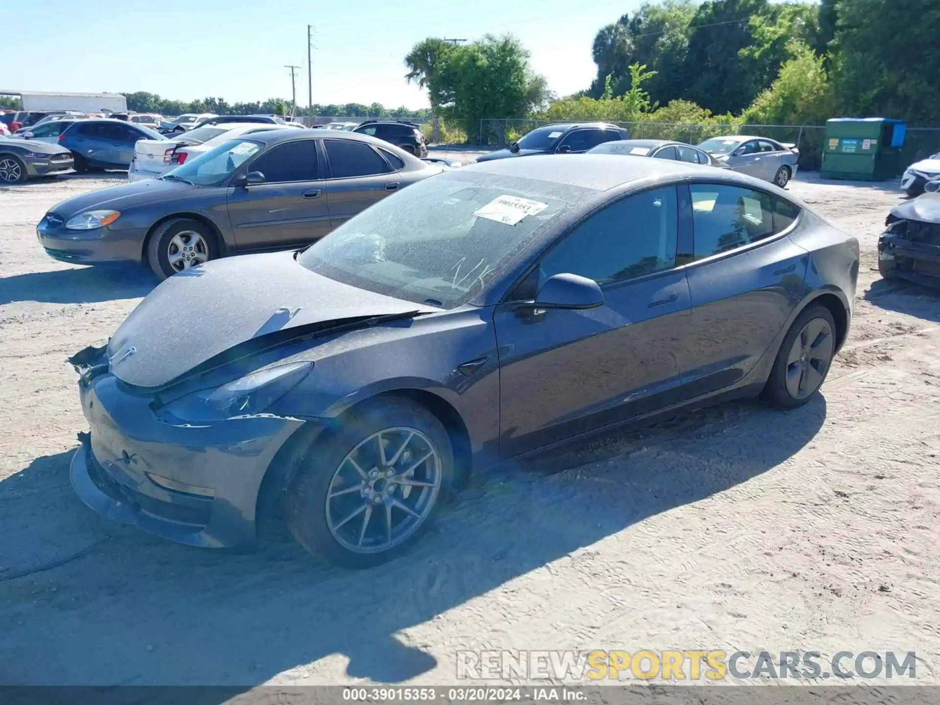 2 Photograph of a damaged car 5YJ3E1EA6PF648704 TESLA MODEL 3 2023