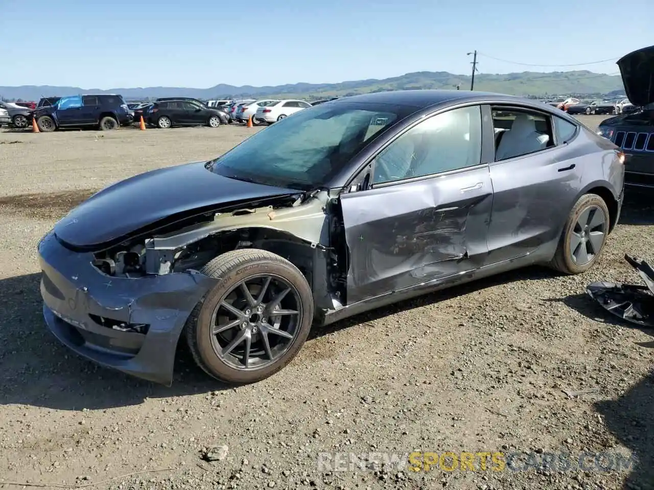 1 Photograph of a damaged car 5YJ3E1EA6PF649819 TESLA MODEL 3 2023