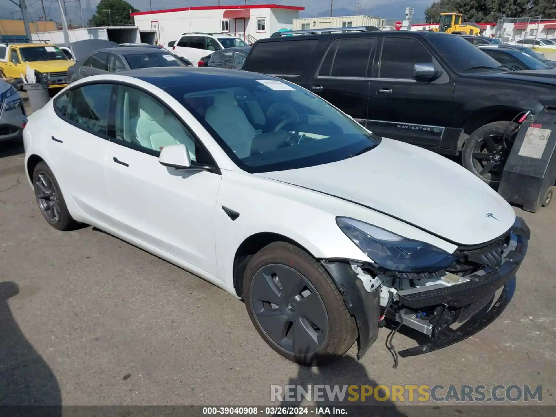 1 Photograph of a damaged car 5YJ3E1EA6PF658293 TESLA MODEL 3 2023