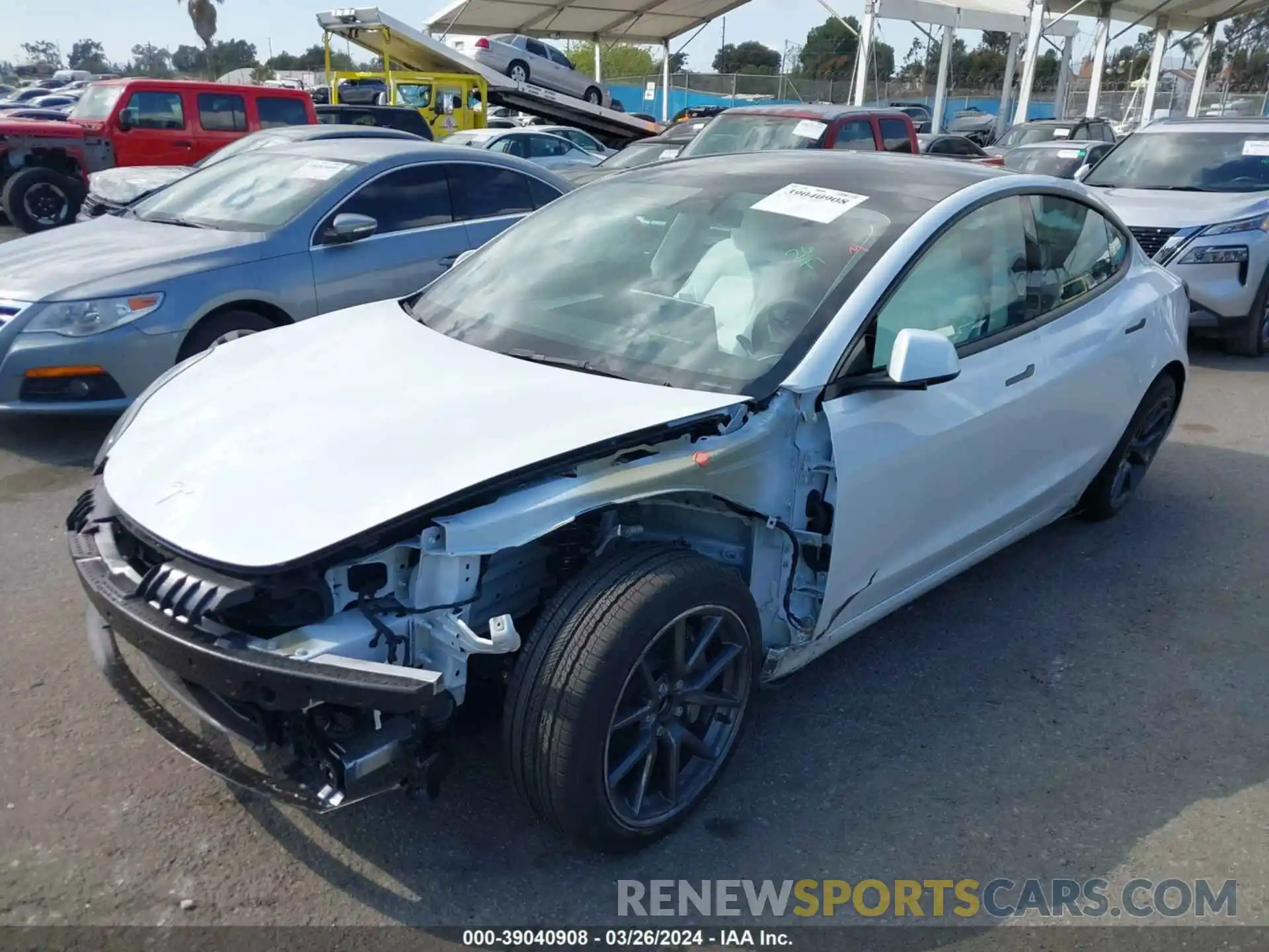 2 Photograph of a damaged car 5YJ3E1EA6PF658293 TESLA MODEL 3 2023