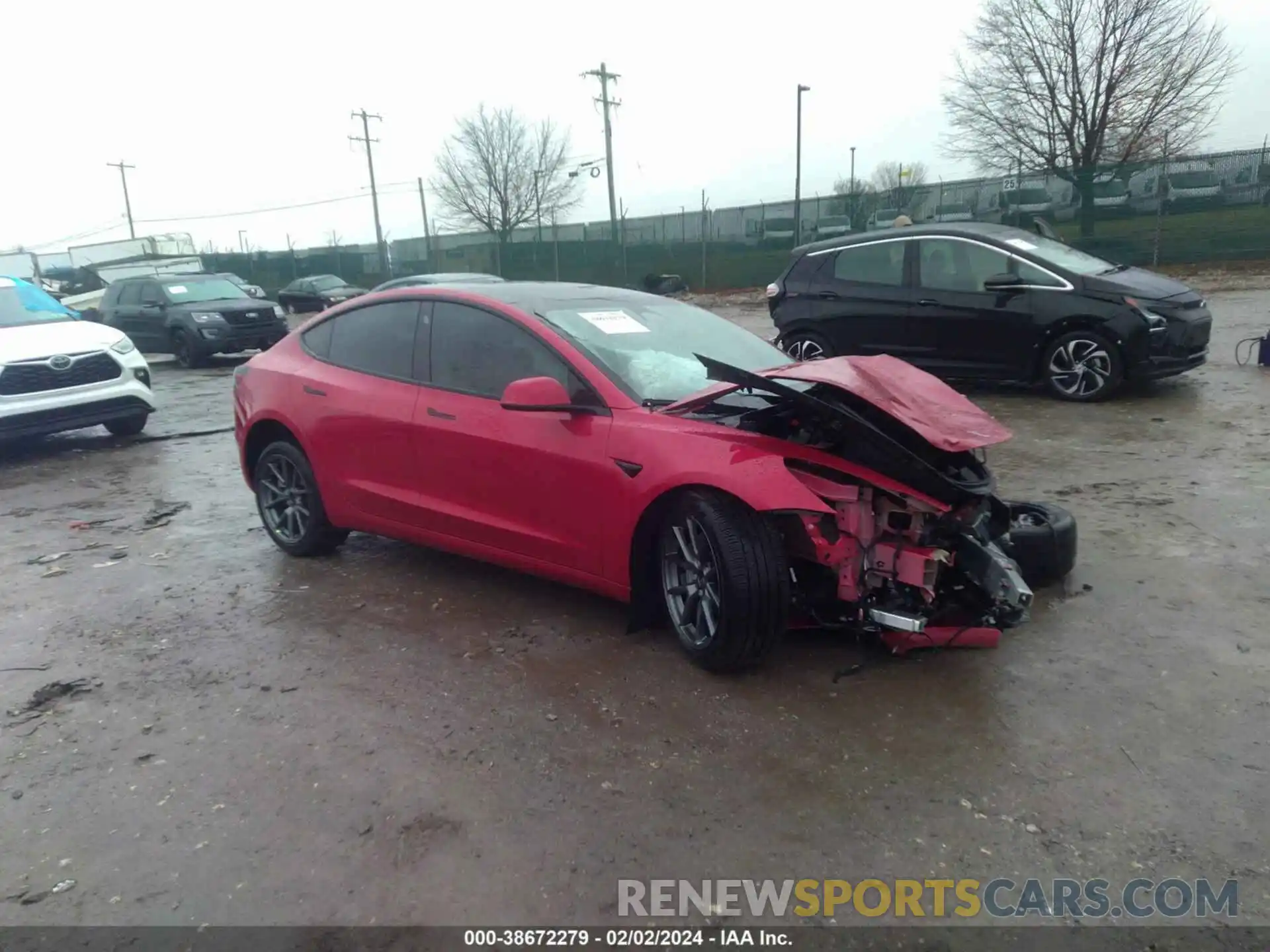 1 Photograph of a damaged car 5YJ3E1EA7PF429900 TESLA MODEL 3 2023