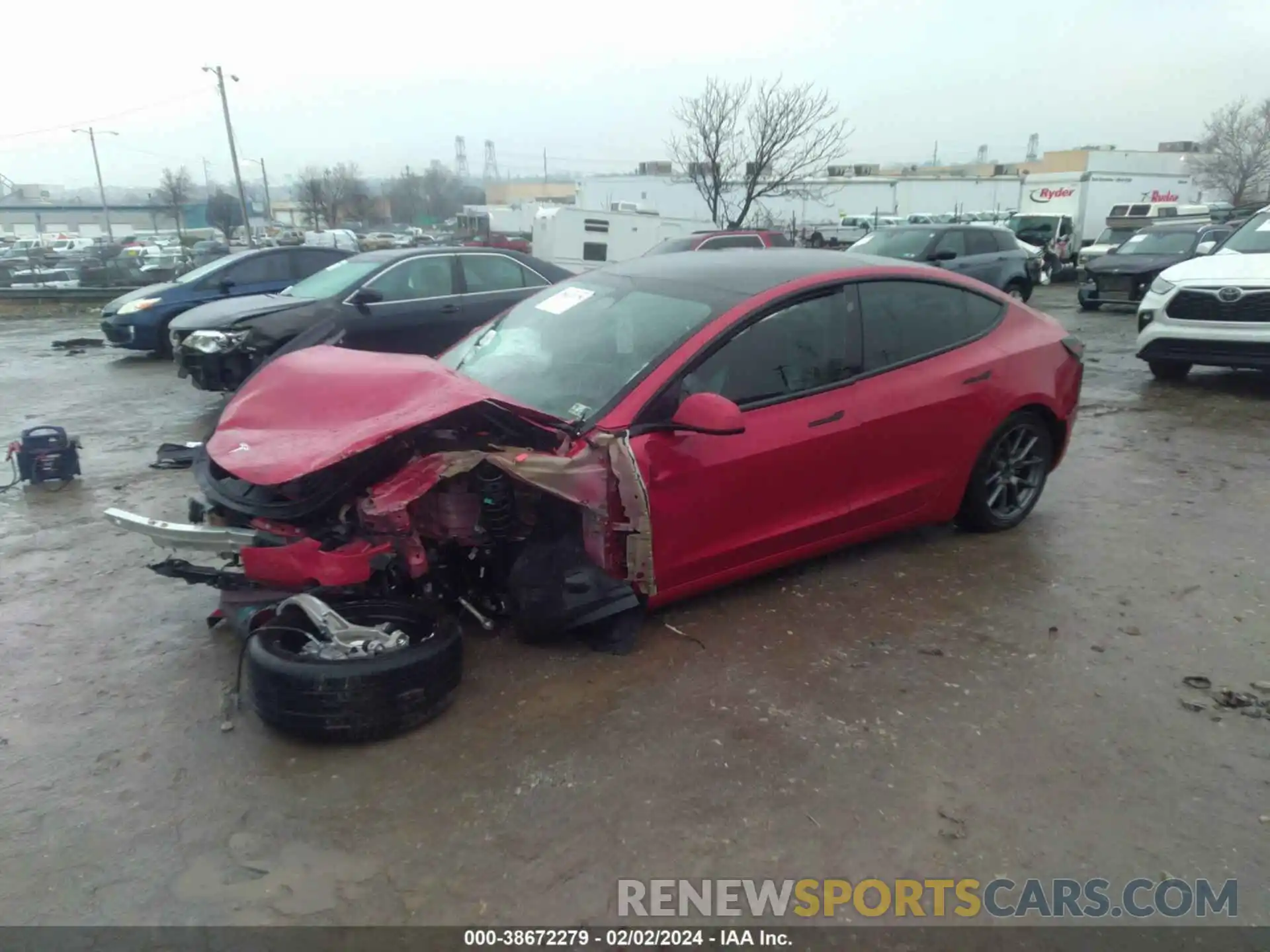 2 Photograph of a damaged car 5YJ3E1EA7PF429900 TESLA MODEL 3 2023