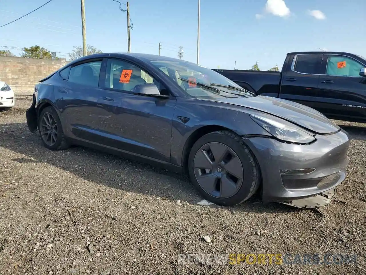 4 Фотография поврежденного автомобиля 5YJ3E1EA7PF449127 TESLA MODEL 3 2023