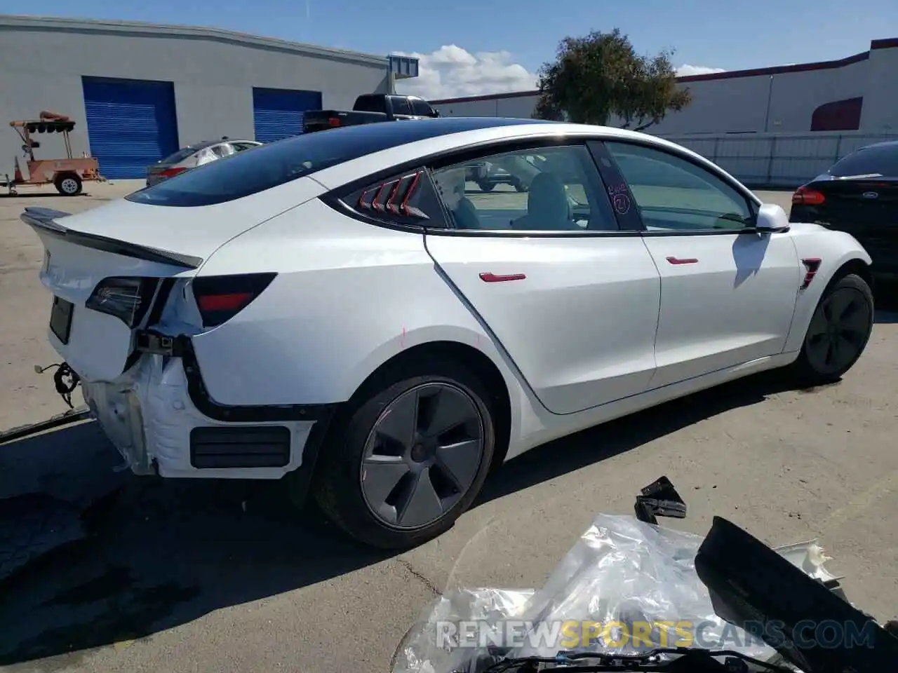 3 Photograph of a damaged car 5YJ3E1EA7PF466994 TESLA MODEL 3 2023