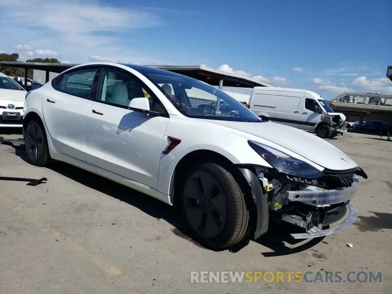 4 Photograph of a damaged car 5YJ3E1EA7PF466994 TESLA MODEL 3 2023