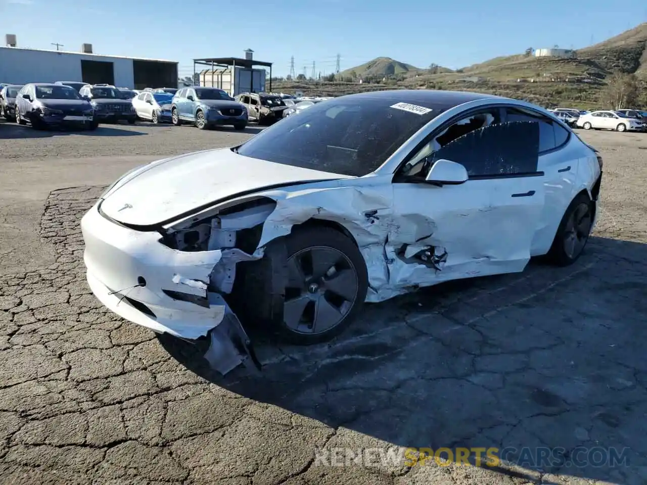 1 Photograph of a damaged car 5YJ3E1EA7PF488235 TESLA MODEL 3 2023